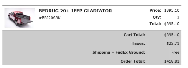 Jeep Gladiator JEEP GLADIATOR BEDRUG GROUP BUY 1643757742139