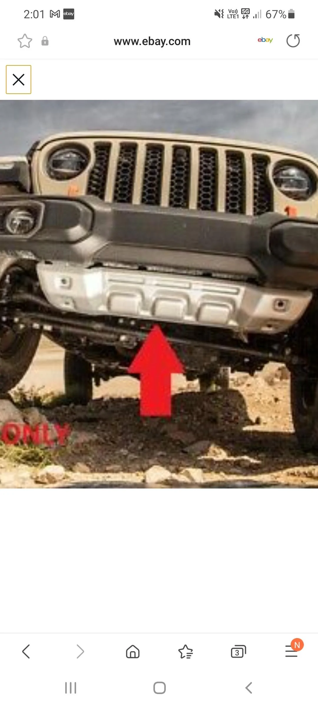 Jeep Gladiator Install Mojave front skid plate on Overland? Screenshot_20220131-020139_Samsung Internet