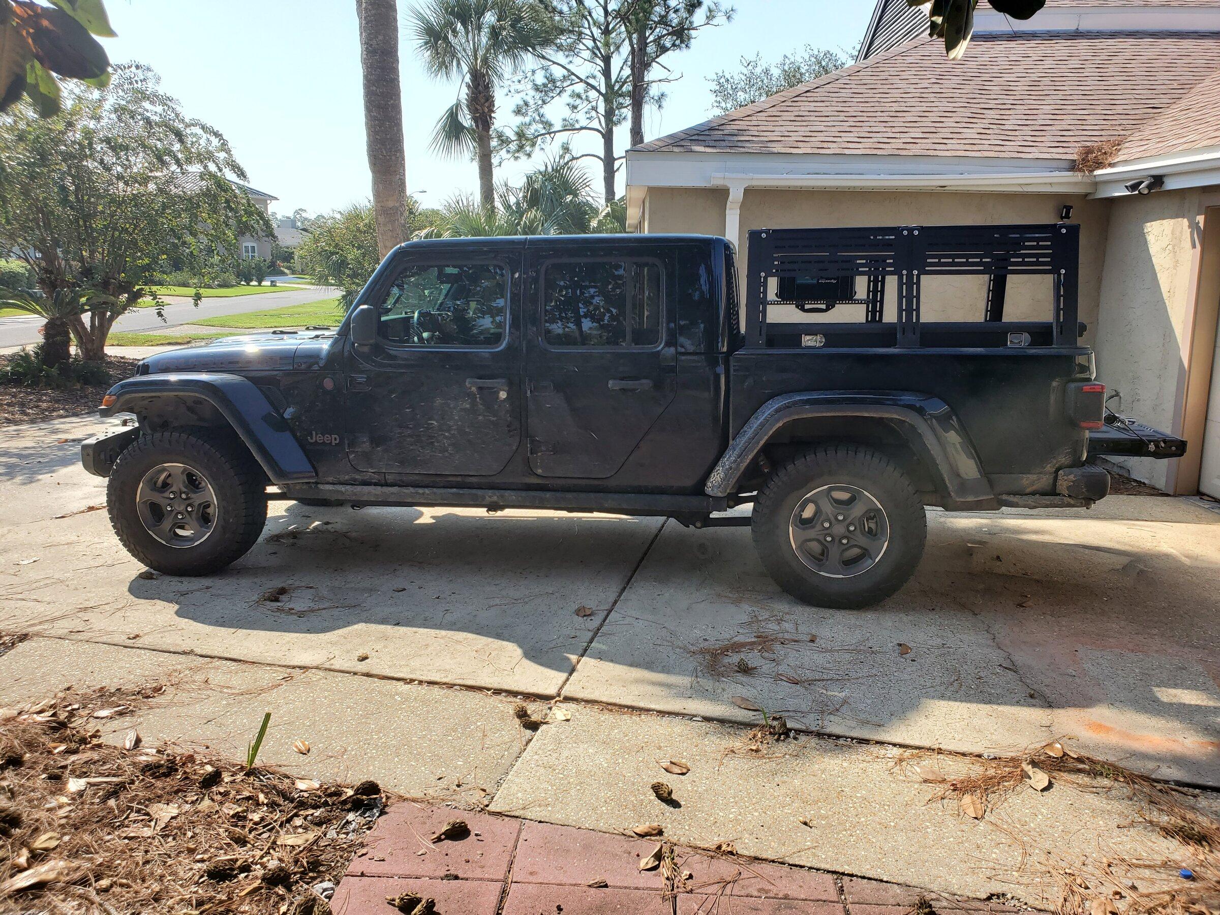 Jeep Gladiator Rebel Offroad Full Height Xplore Bedrack 20201013_142223