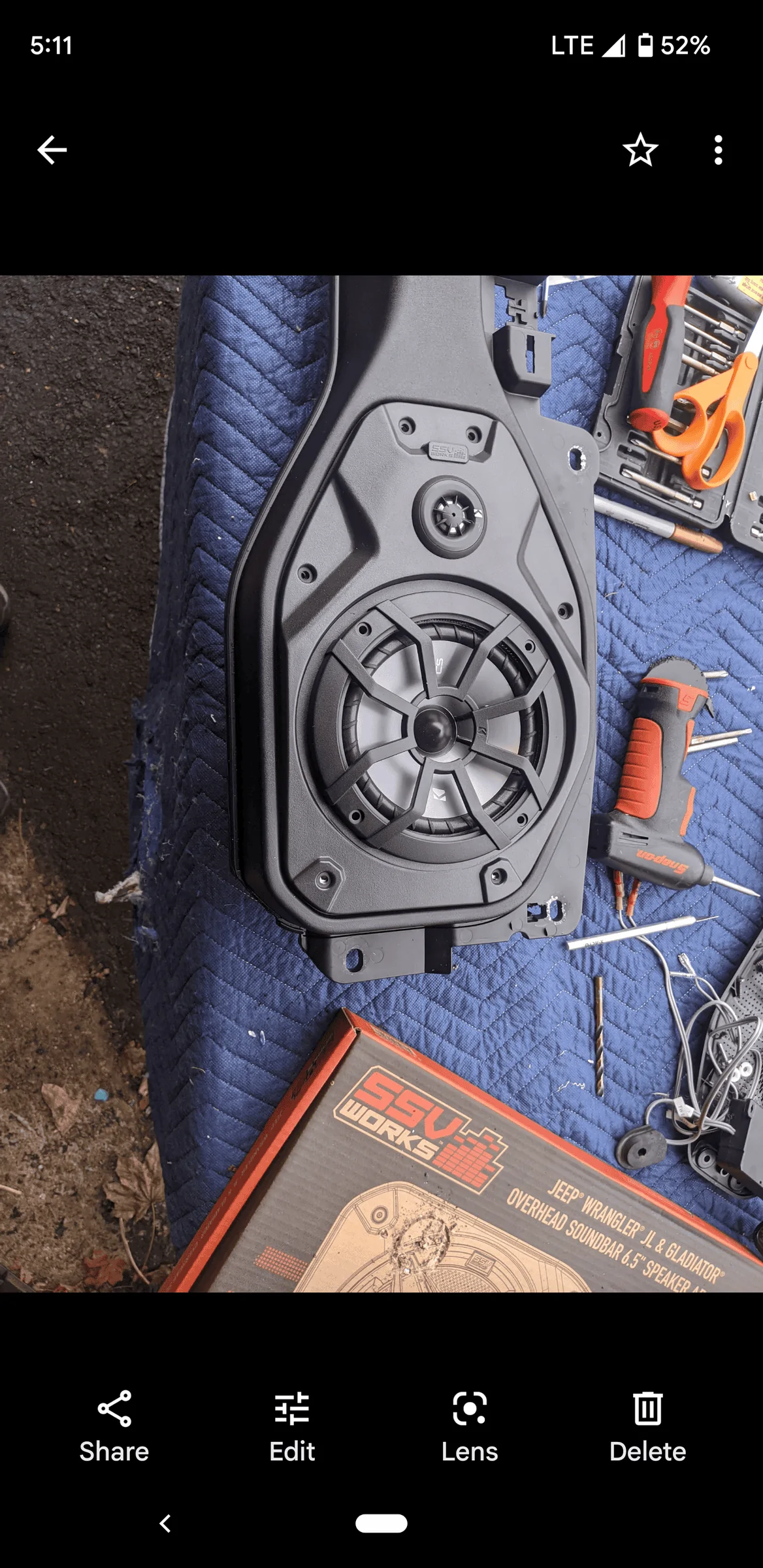 Jeep Gladiator 6.5" sound bar speaker adapters SSV Screenshot_20220204-171141