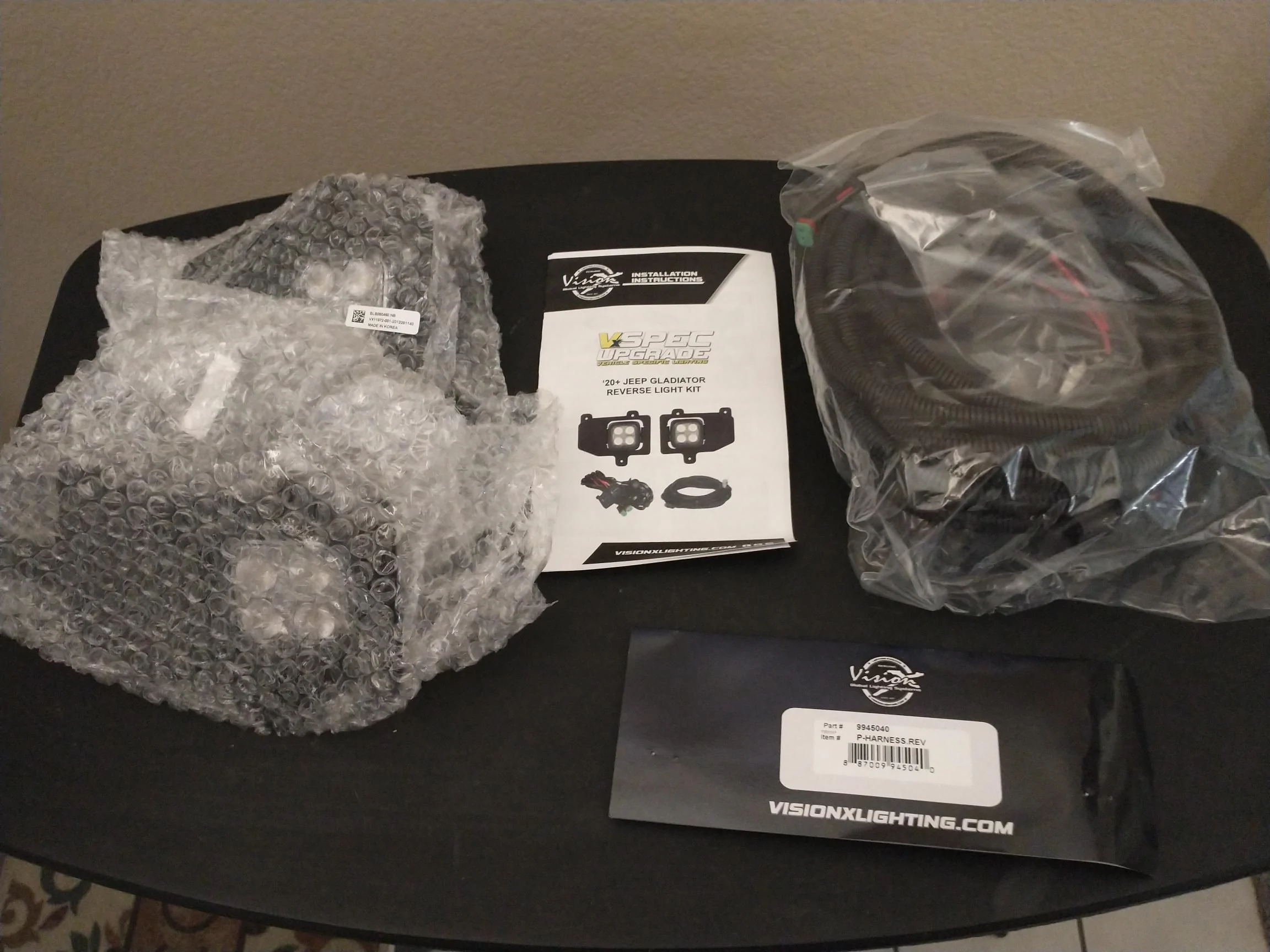 Jeep Gladiator Mojave OEM Rock Rails & Vision X Kit VisionX3