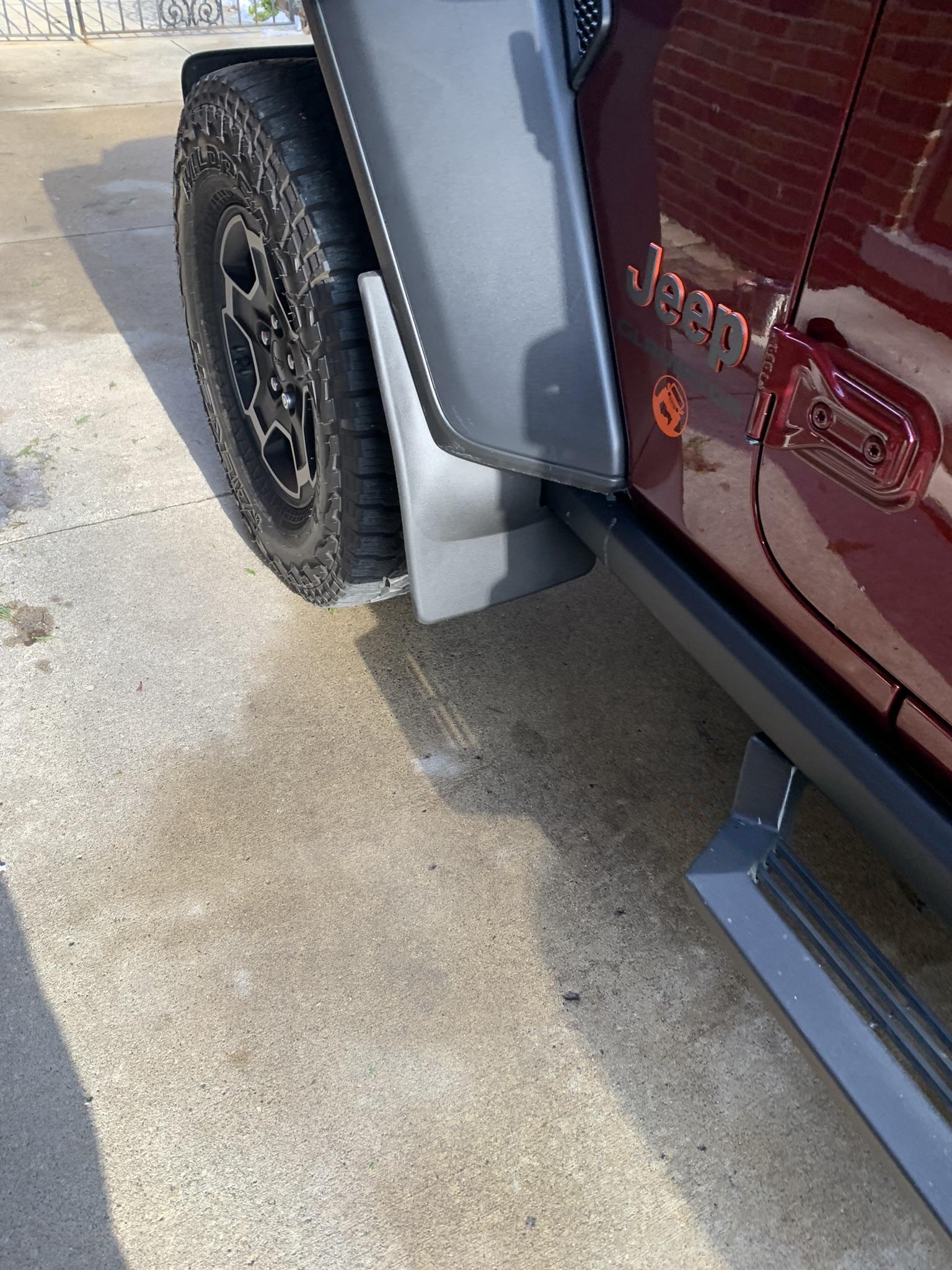 Jeep Gladiator Mudflaps that don't take away from looks of the JT? 31CFD102-48B0-423F-9C0D-0EDC1421C9F3