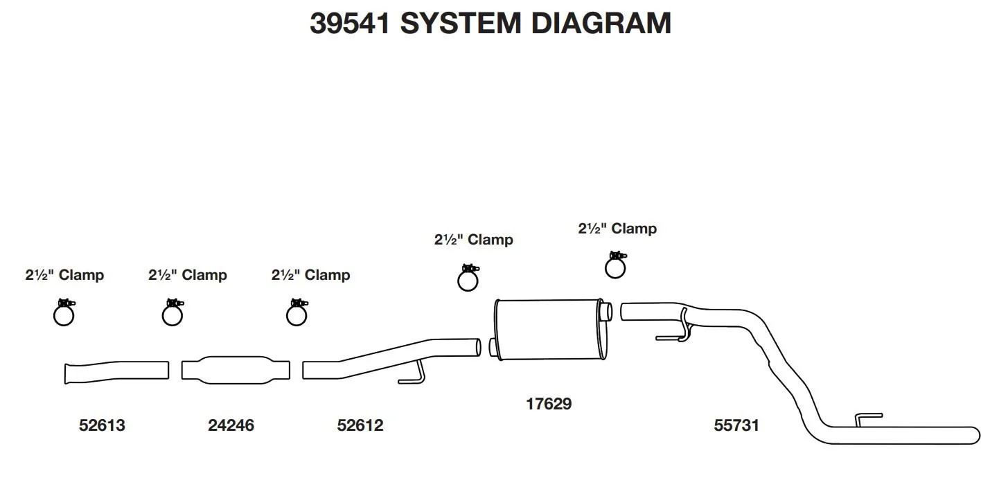 Jeep Gladiator Sound Clips / Dynomax Quiet Crawler Conversion to MagnaFlow Quiet Crawler Comparison Dynomax 39541 Diagram