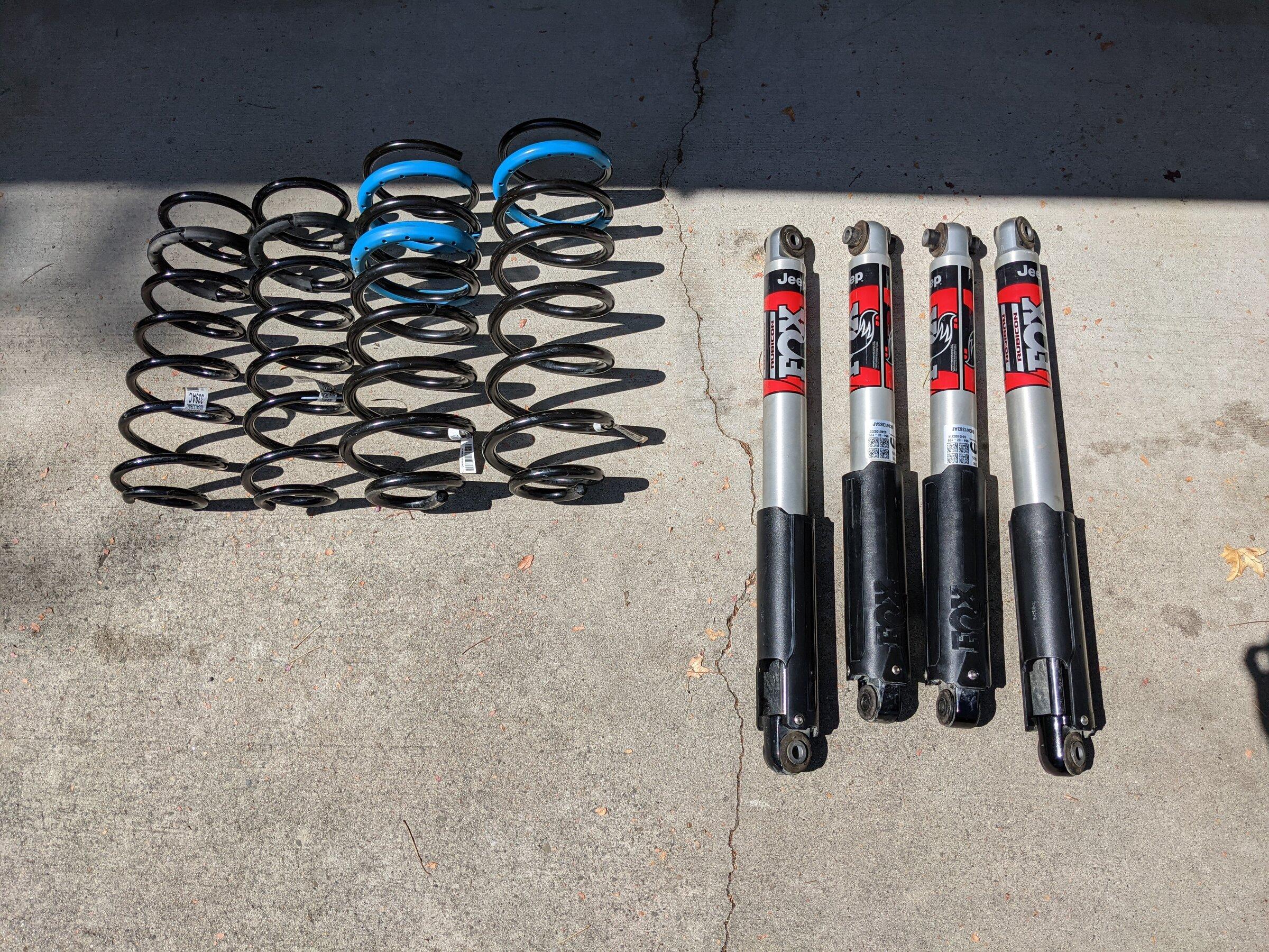 Jeep Gladiator Rubicon shocks and suspension parts PXL_20210906_200416849