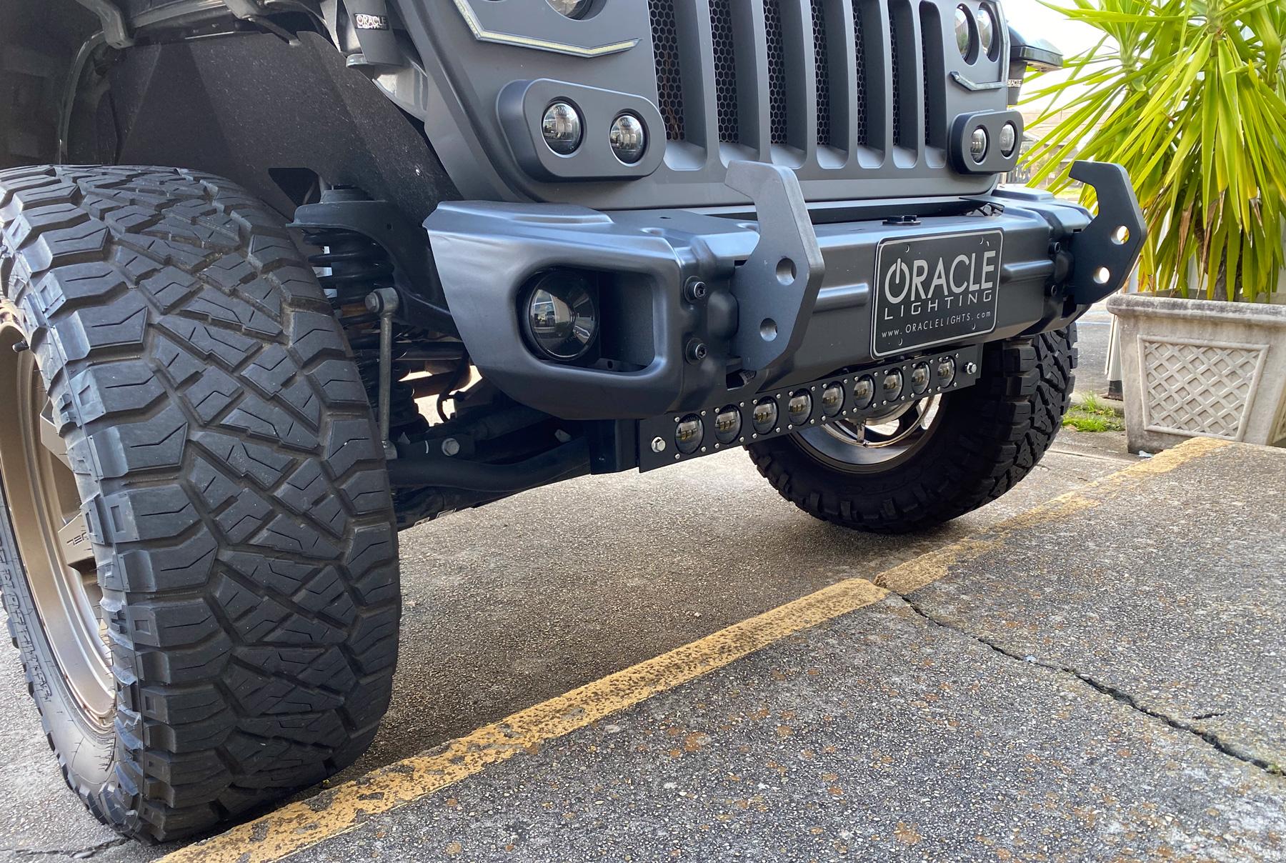 Jeep Gladiator LED Aux Light Integrated Front Skid Plate Concept IMG_4567