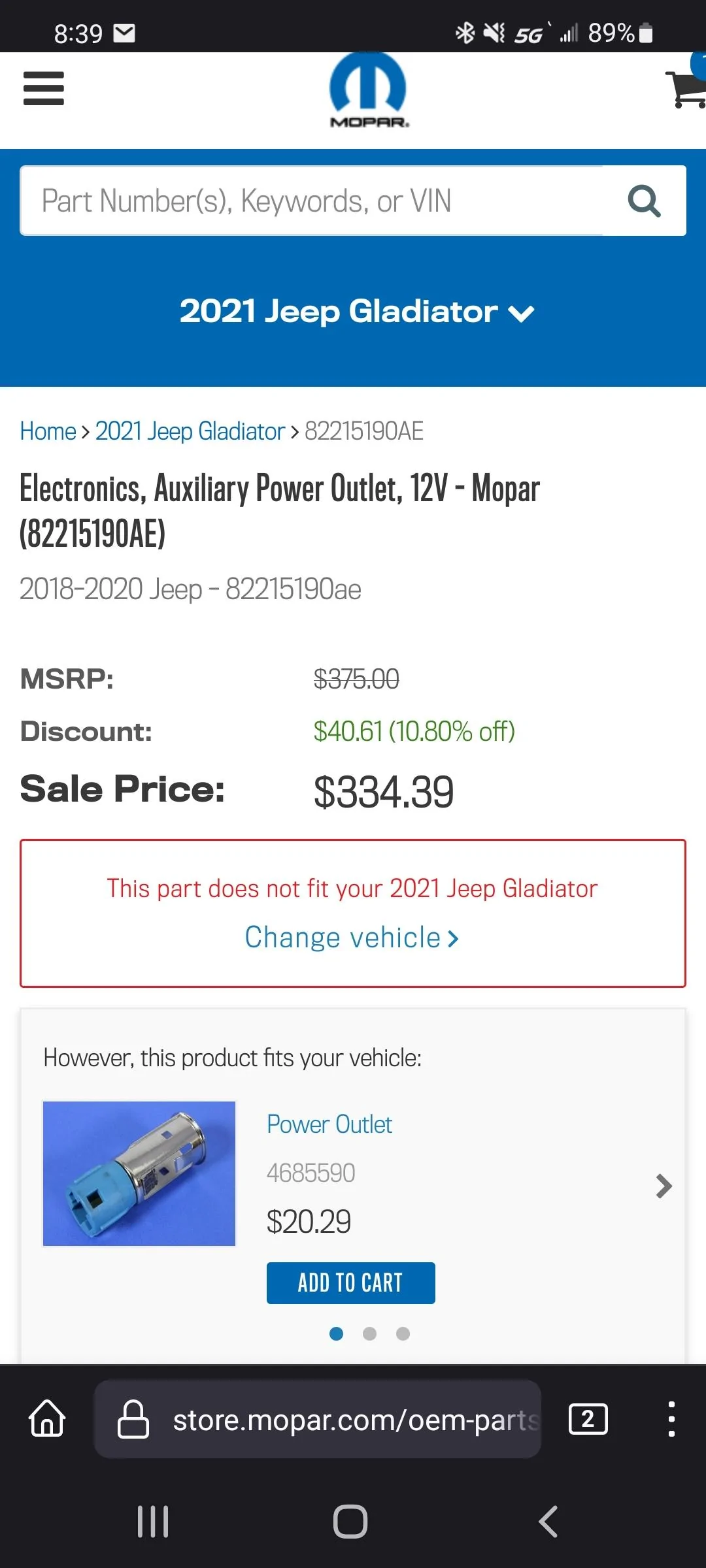Jeep Gladiator Mopar Aux Kit for Gladiator? Screenshot_20220208-083932_Firefox