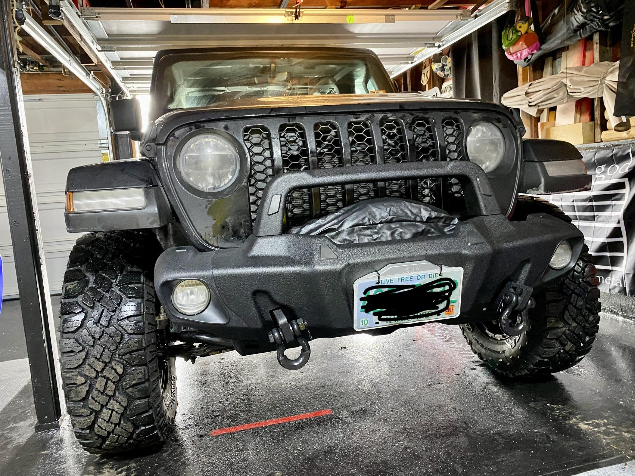 Jeep Gladiator Paramount Guardian Bumper and Smittybilt winch installed 61E1BF09-91E0-48AE-BFA7-FF79D15DB597