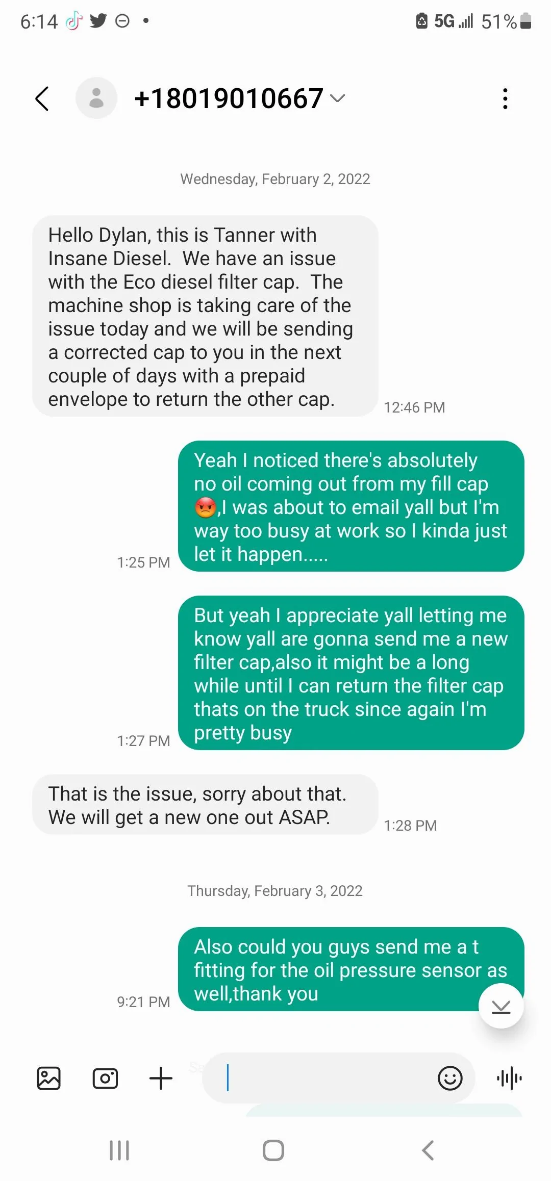 Jeep Gladiator oil bypass Screenshot_20220209-181404_Messages
