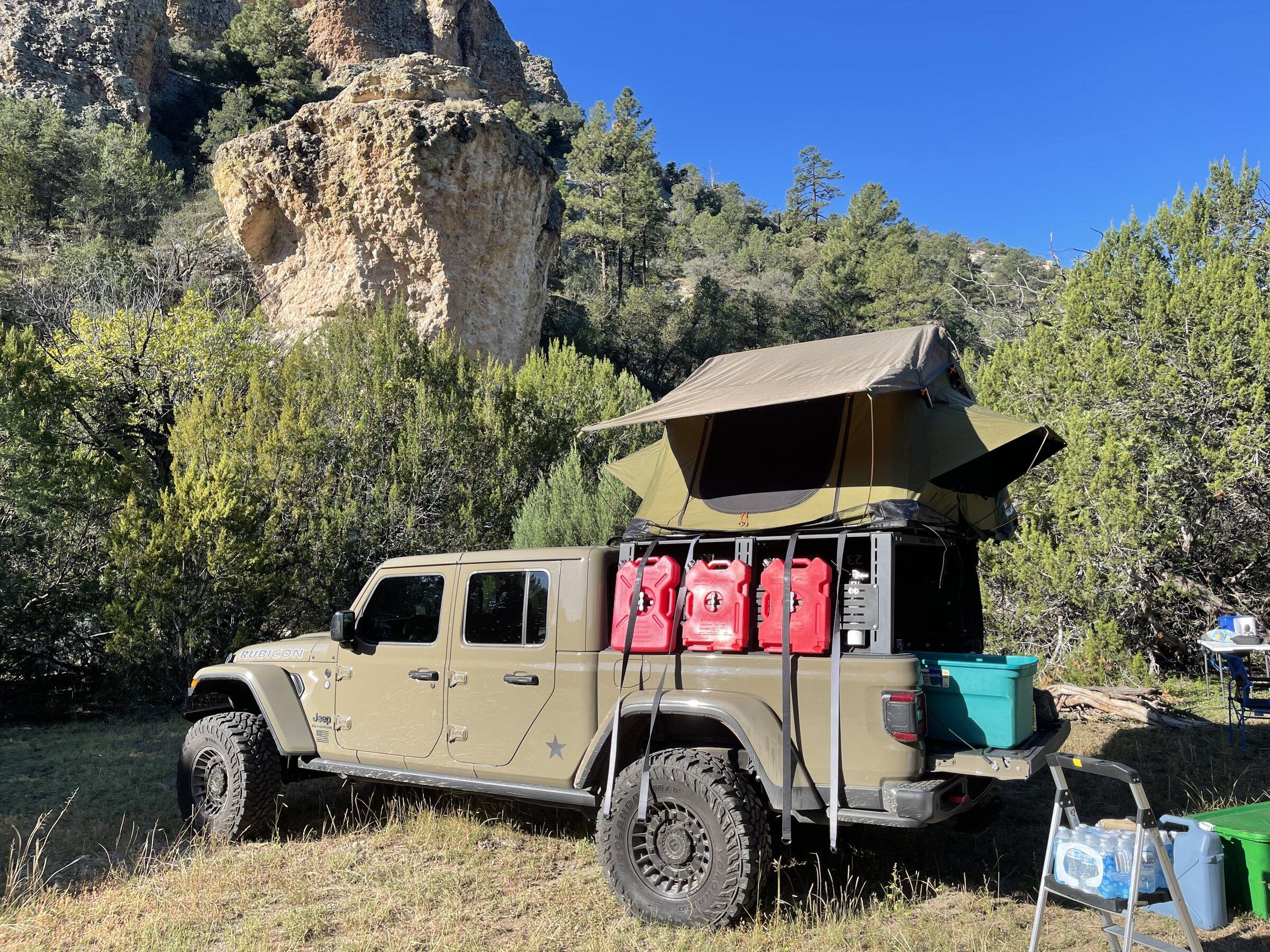 Jeep Gladiator Lets see those bed rack and tent combos! FF688959-7B13-479E-9D2B-1680F5EAC756