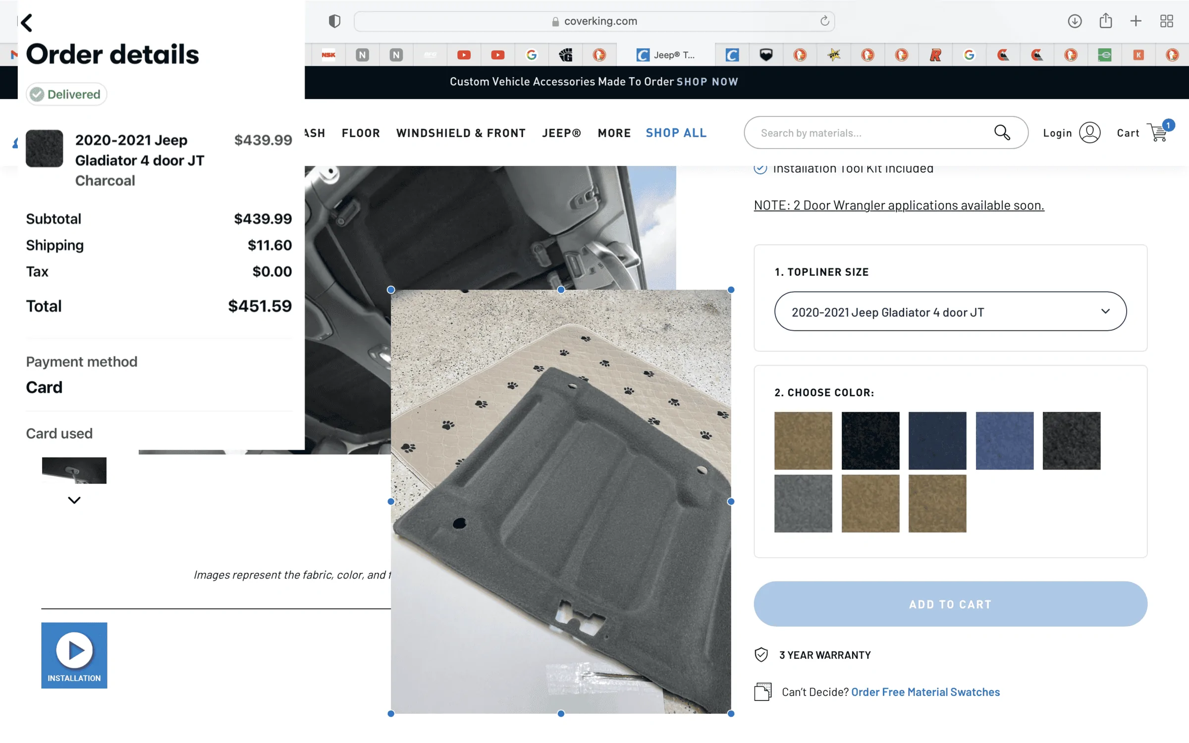 Jeep Gladiator Cover King anyone have any experience with them? Screenshot 2022-02-11 at 2.55.51 PM