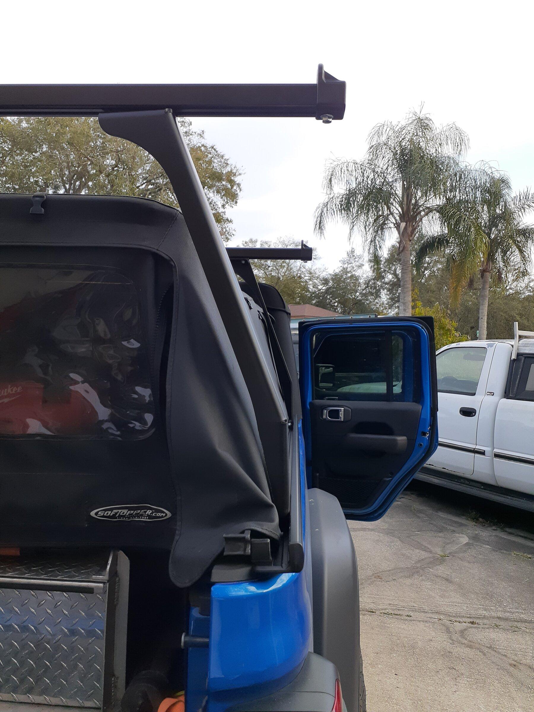 Jeep Gladiator Adarac over Softopper. 20220212_163539