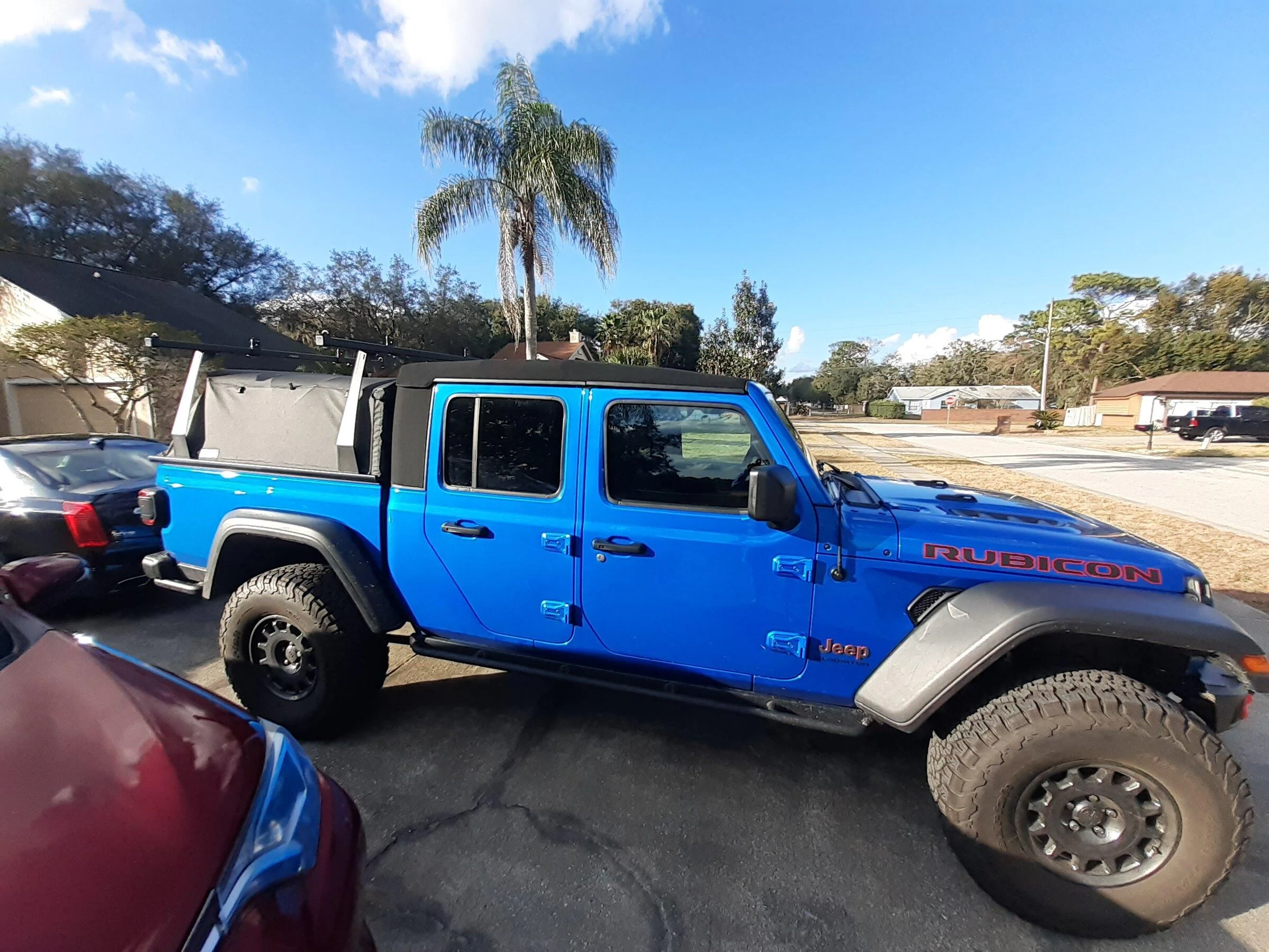 Jeep Gladiator Adarac over Softopper. 20220213_163831