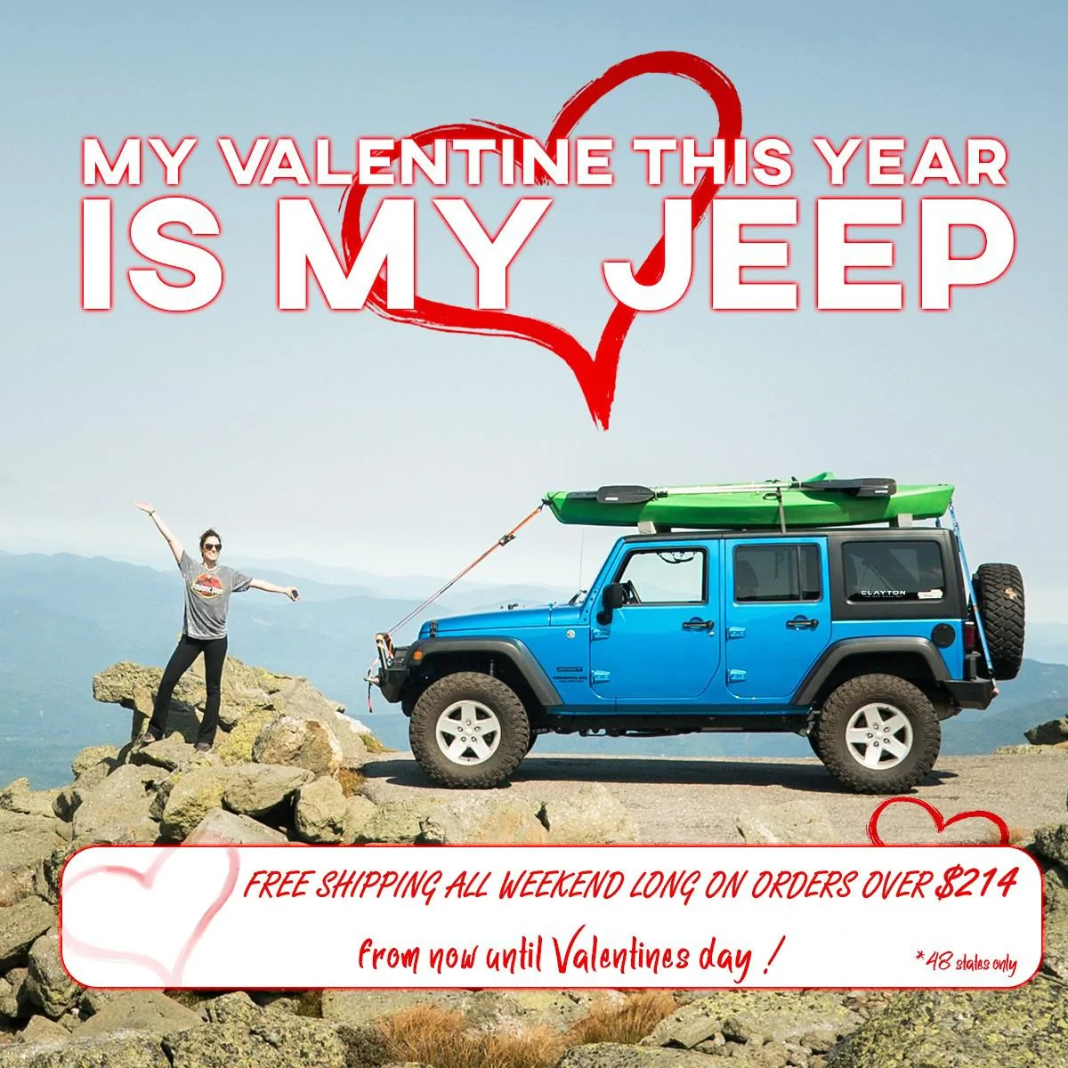 Jeep Gladiator Clayton Off Road Free Shipping Weekend! Valentines 2022