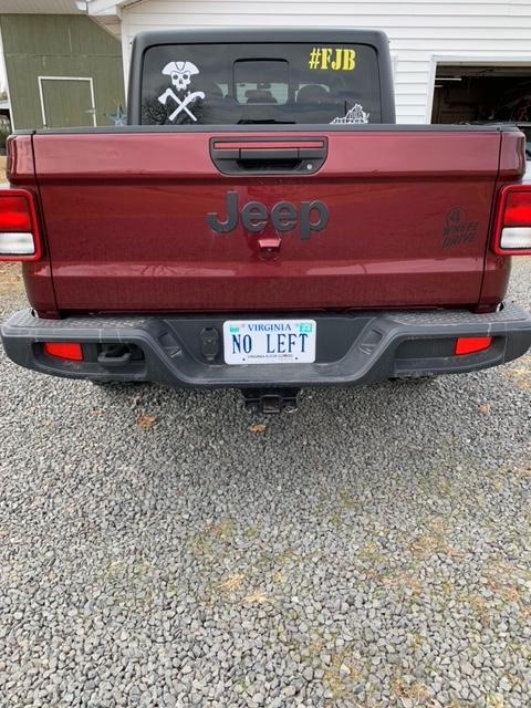 Jeep Gladiator Let's See Your Personalized Plates jpplat