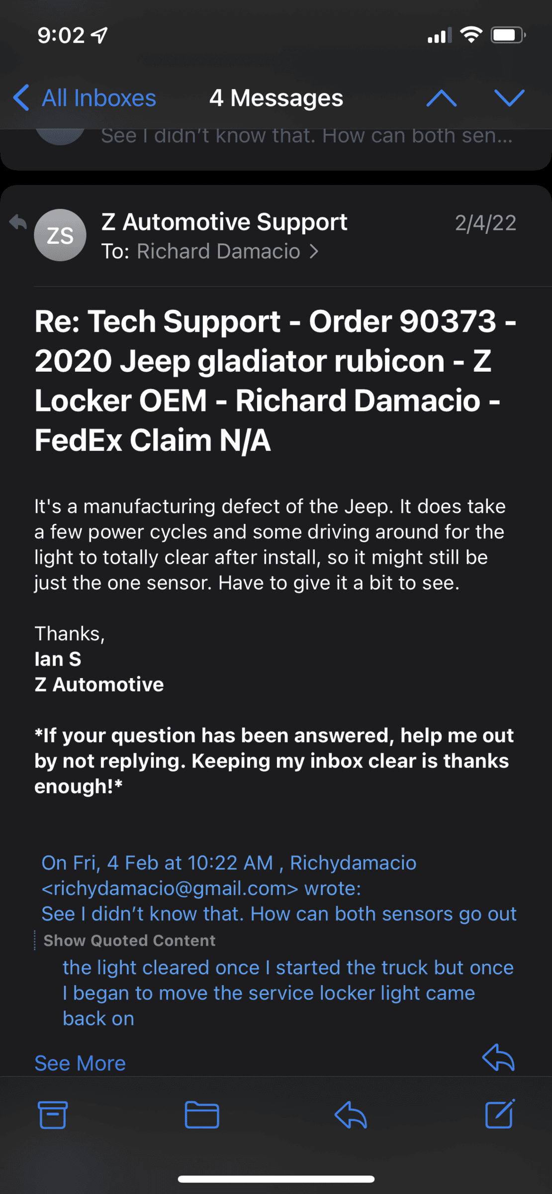 Jeep Gladiator THE FIX FOR LOCKERS:  Blinking lights, service axle locker system, lockers wont engage/disengage 02A131A3-ECDF-4A0C-86A6-EBB0E0FF082F