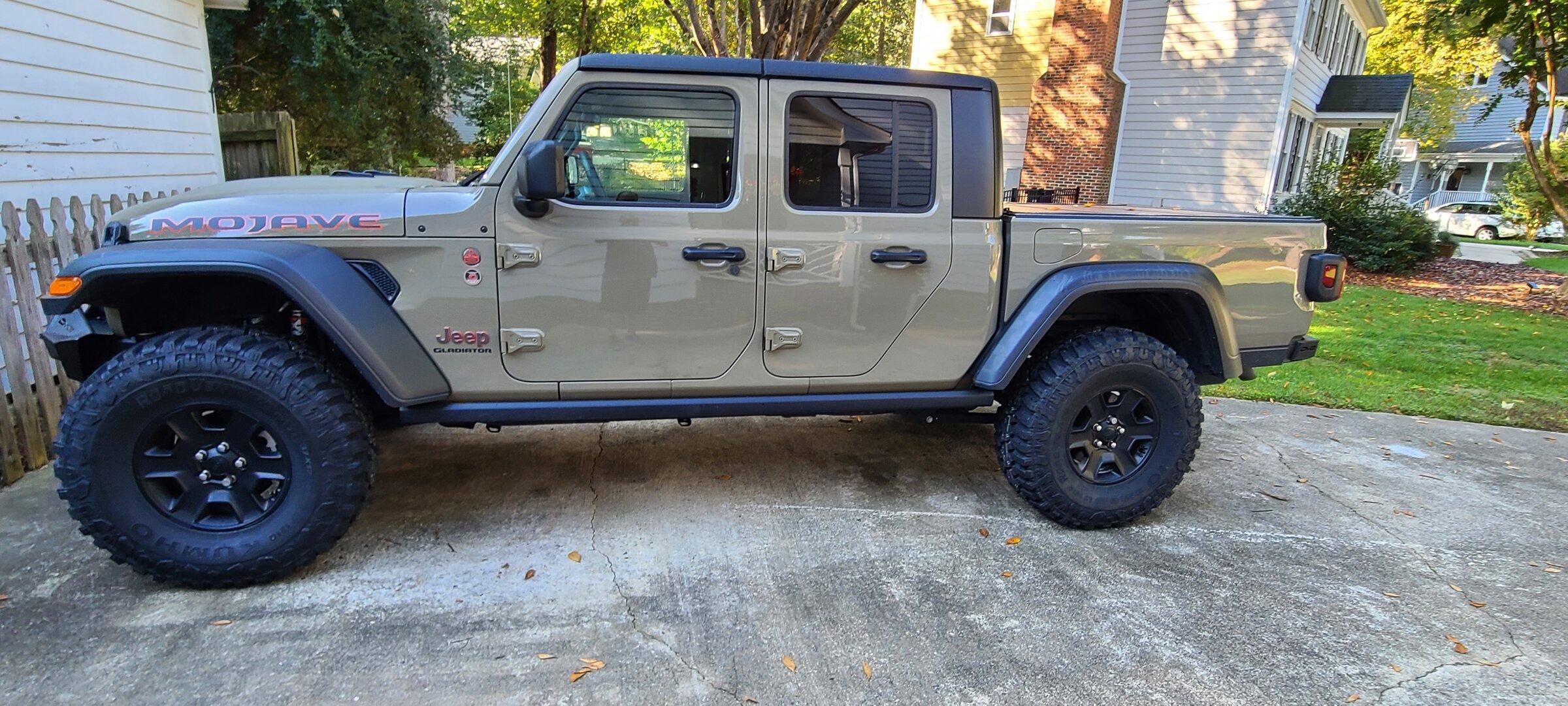 Jeep Gladiator Advice for a 2021 Mojave owner who really wants 37" on stock rims- but.... 20211013_100433
