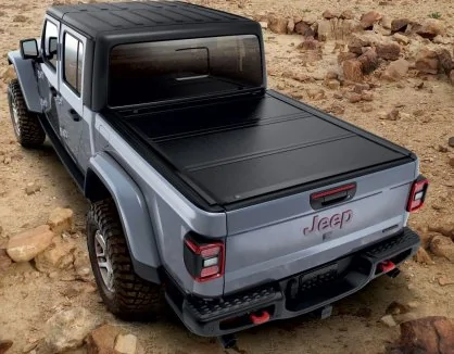 Jeep Gladiator All questions answered on OEM Soft Tonneau Cover? mopar-82215616-hard-tri-fold-tonneau-cover-jeep-gladiator-jt