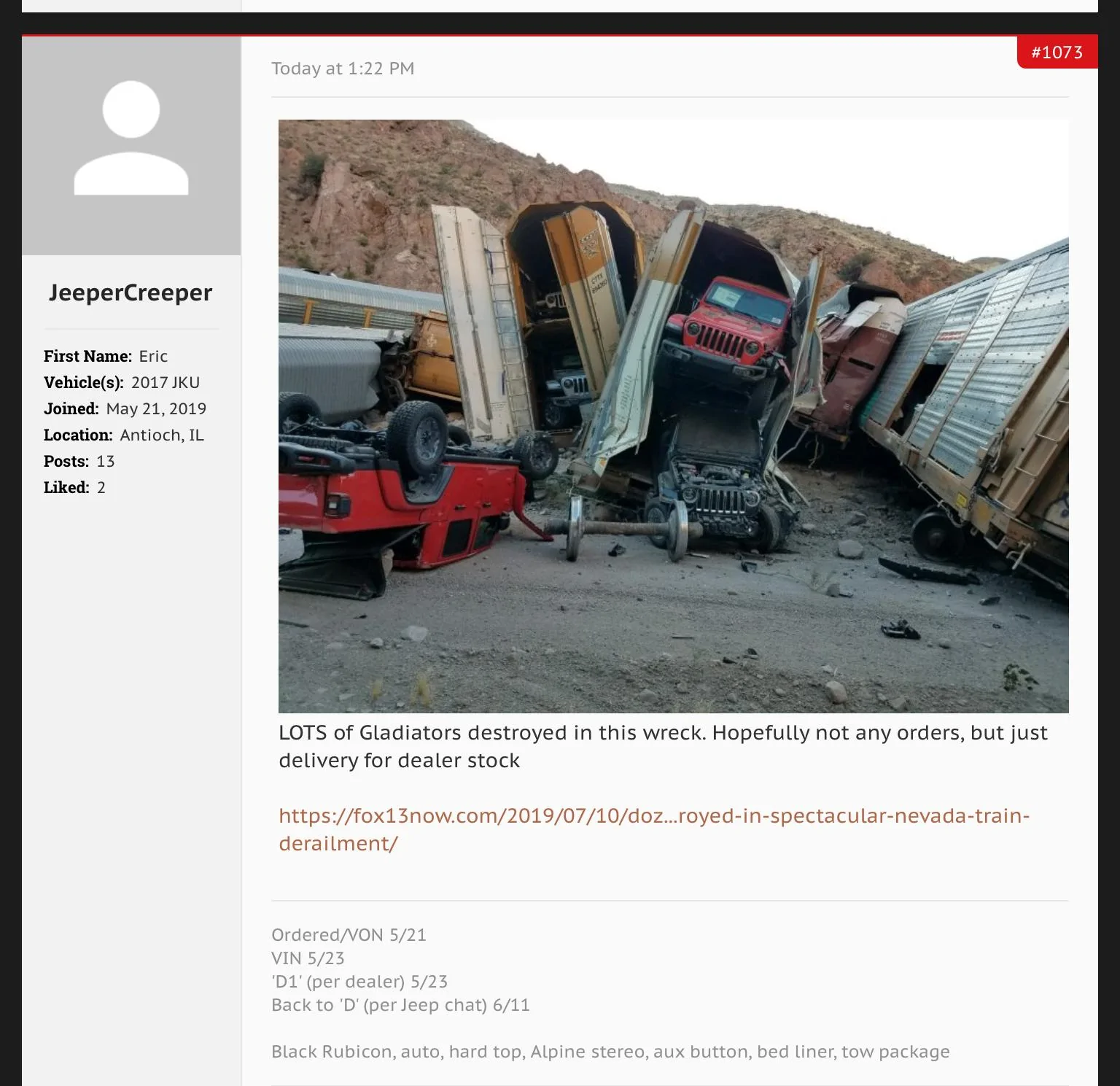 Jeep Gladiator Stuck in KZ Status 2CDF7357-F4D2-4B15-8EE3-84D8990C8554