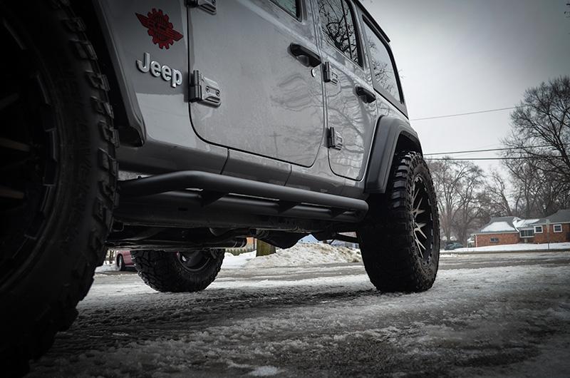 Jeep Gladiator AfterMarket rockers Side Steps ACEJLRS4DR-BB