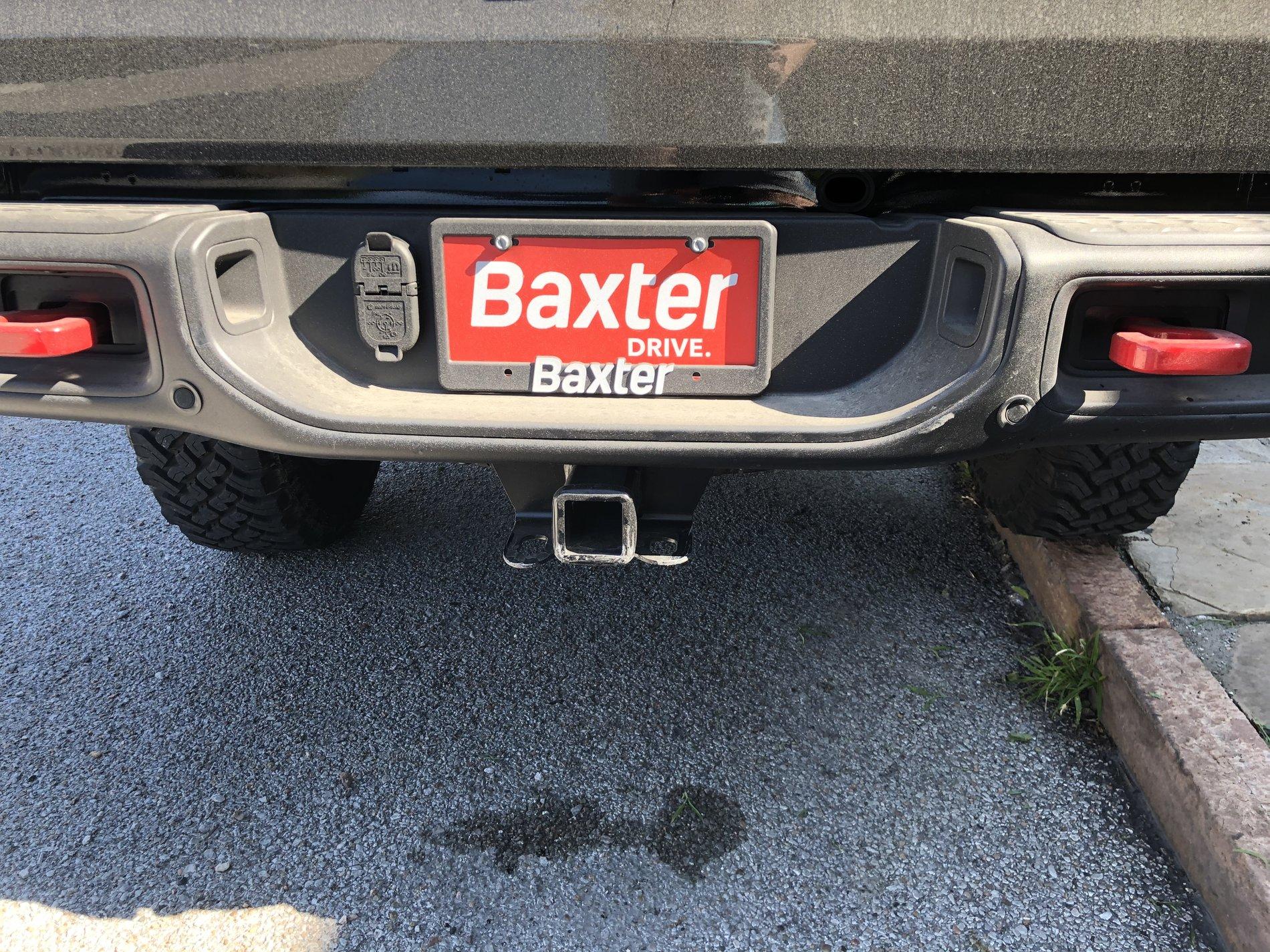 Jeep Gladiator Rear Ended in a Rubicon - Tow Hitch Touch-up Paint IMG_3671