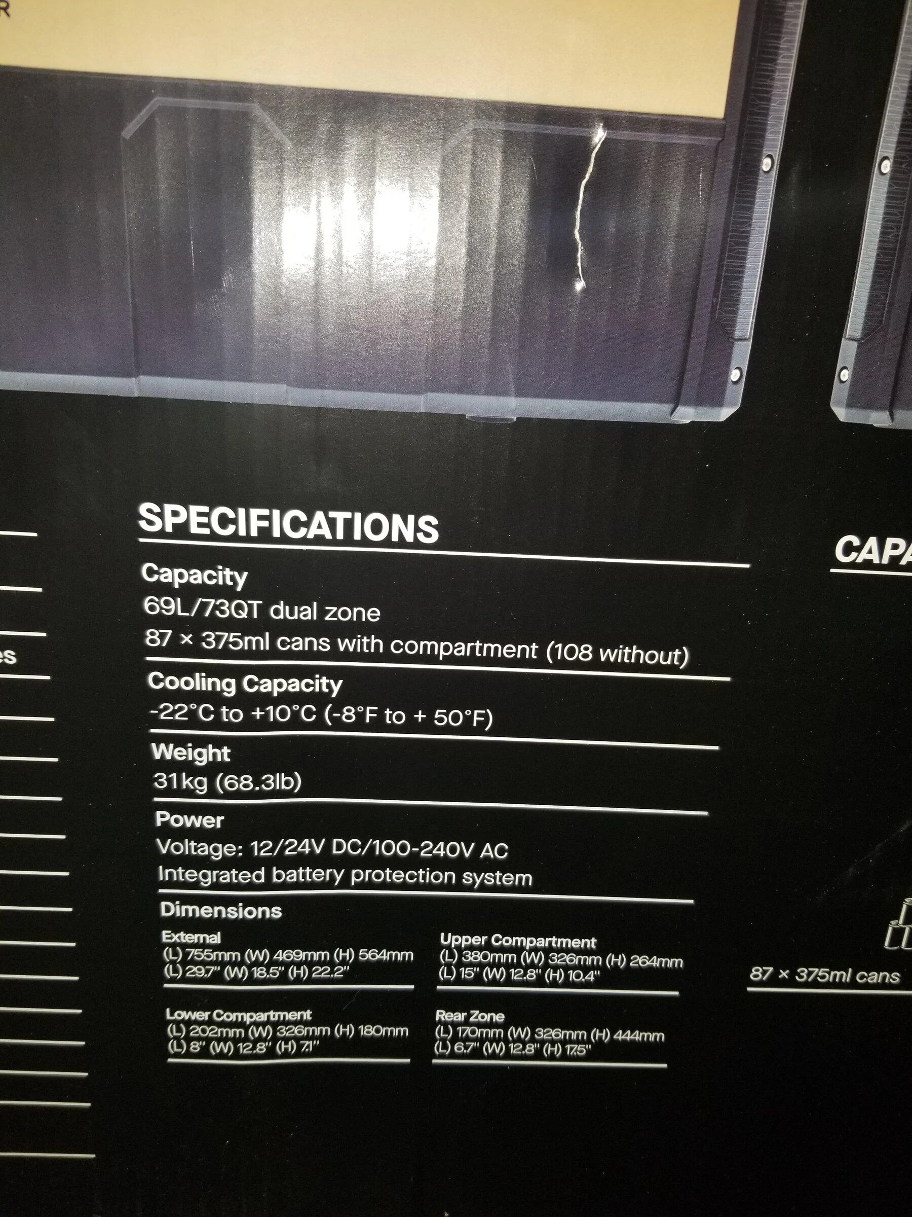 Jeep Gladiator ARB Zero 73qt Dual Zone Fridge 20220218_193715