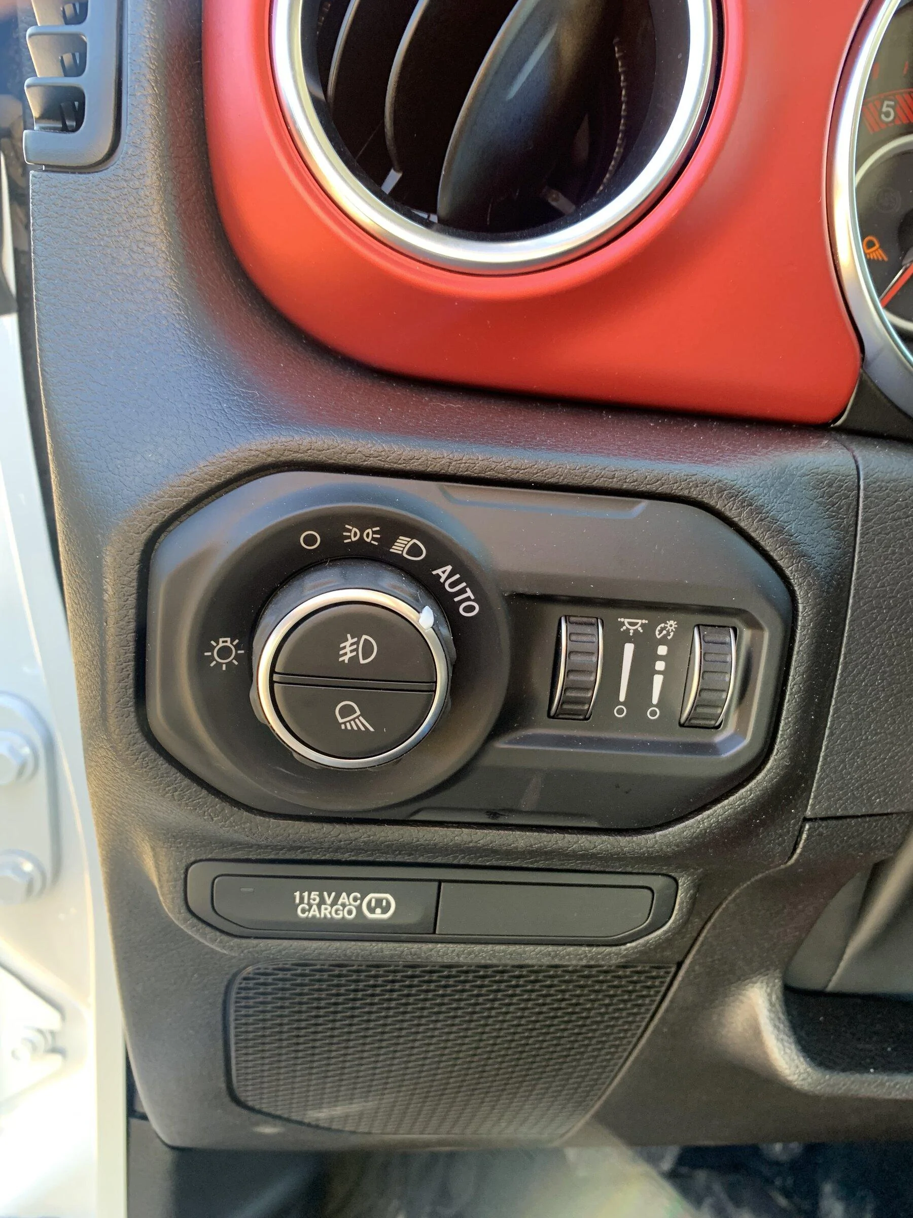 Jeep Gladiator Blank button next to the "115 V AC CARGO" button? Gladiator Missing Button