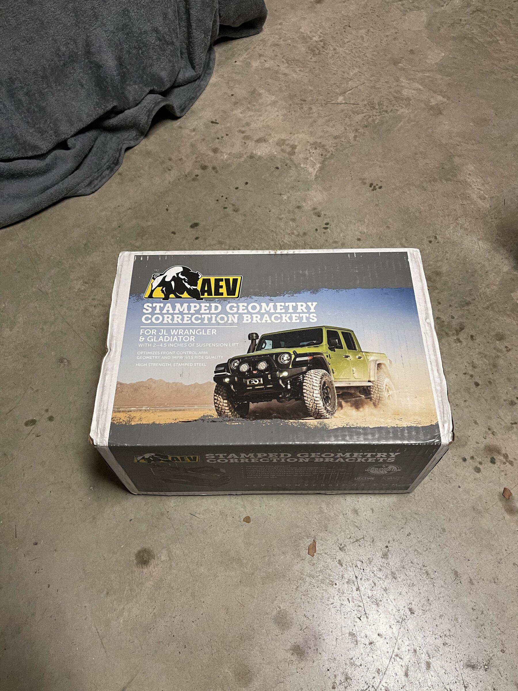 Jeep Gladiator AEV Geometry Correction Brackets For JL and Gladiator - New In Box Never Opened 1EF8D570-B9DA-4820-A6C3-0520DB45E91B