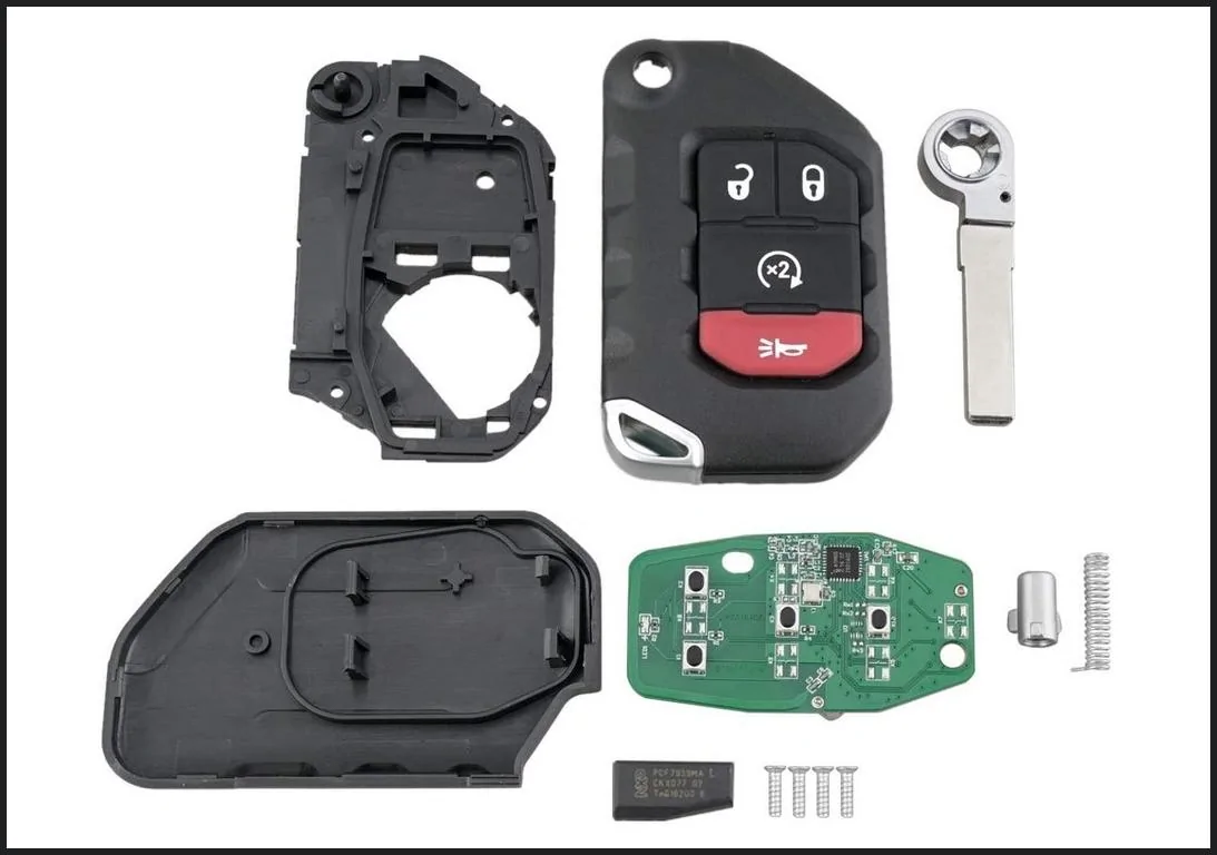 Jeep Gladiator ?  Key Fob 101 - Know thy JT key fob ? stock-fob-guts