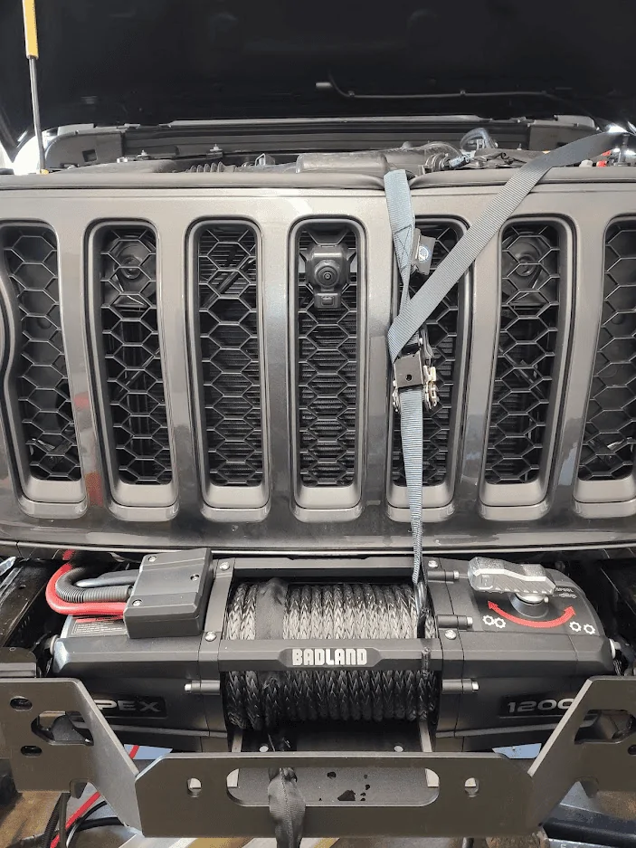 Jeep Gladiator New Apex 12K Harbor Freight winch Install 1645460029822
