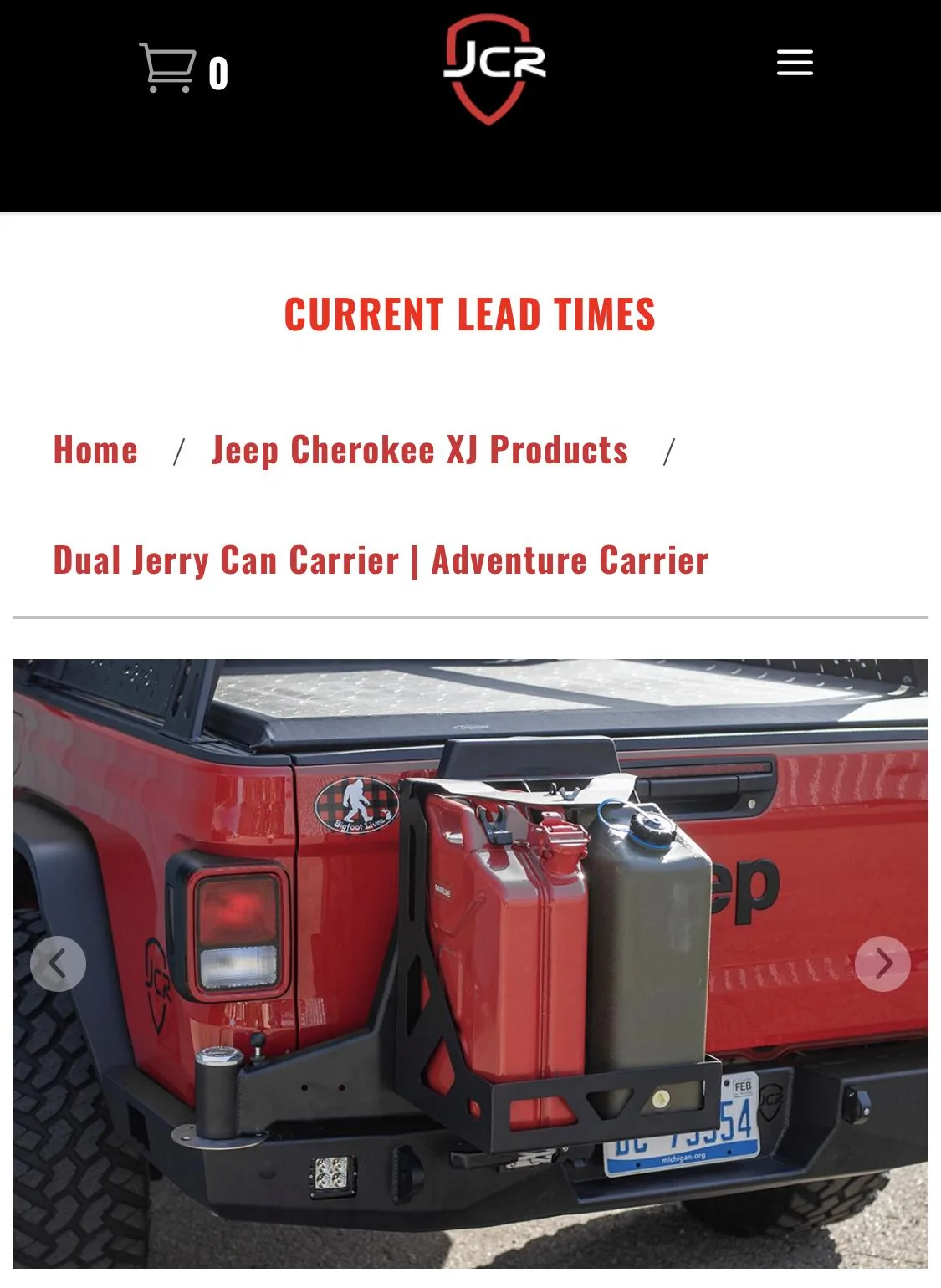Jeep Gladiator JCR vs Expedition One - Jerry Can Mount IMG_3409