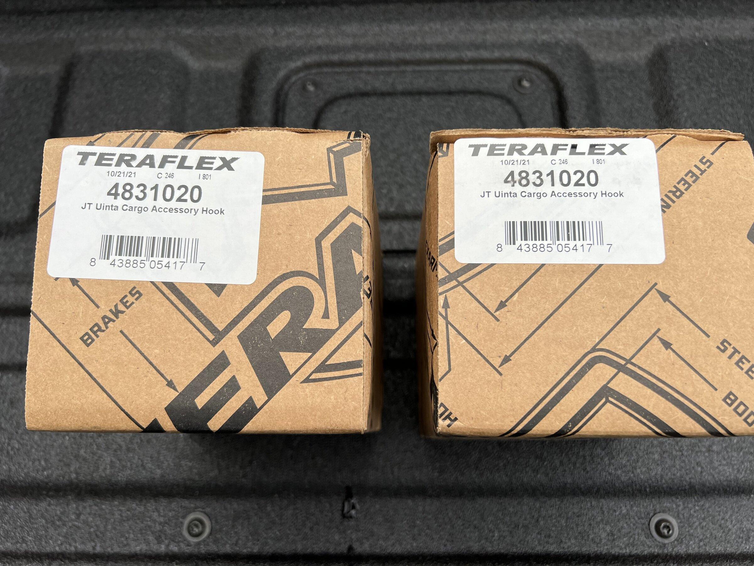 Jeep Gladiator Teraflex Uinta cargo tie down anchor kit F629CABF-9BB1-46FE-BEA5-329140BB25F3