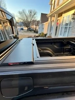 Jeep Gladiator Retractable Tonneau Cover...... open
