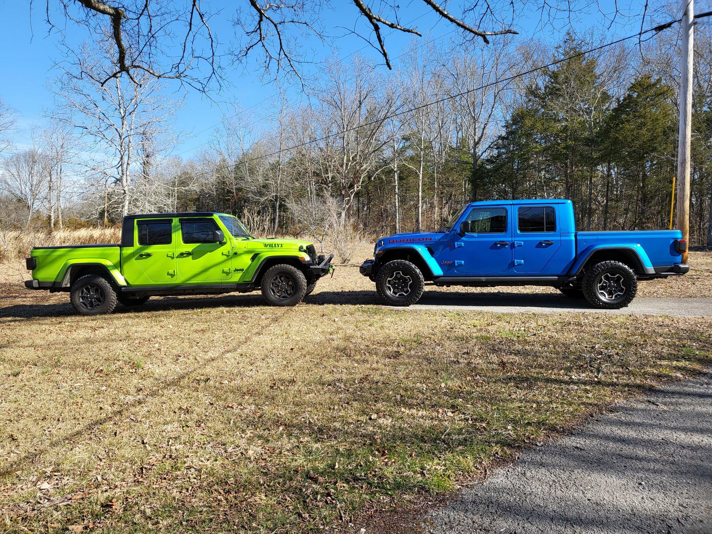 Jeep Gladiator Custom colors availability 20220211_103638