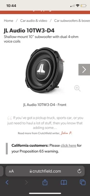 Jeep Gladiator DIY drivers seat subwoofer and audio upgrade journey 22A84183-6ED2-4E13-801C-BDFAFFDD7F32