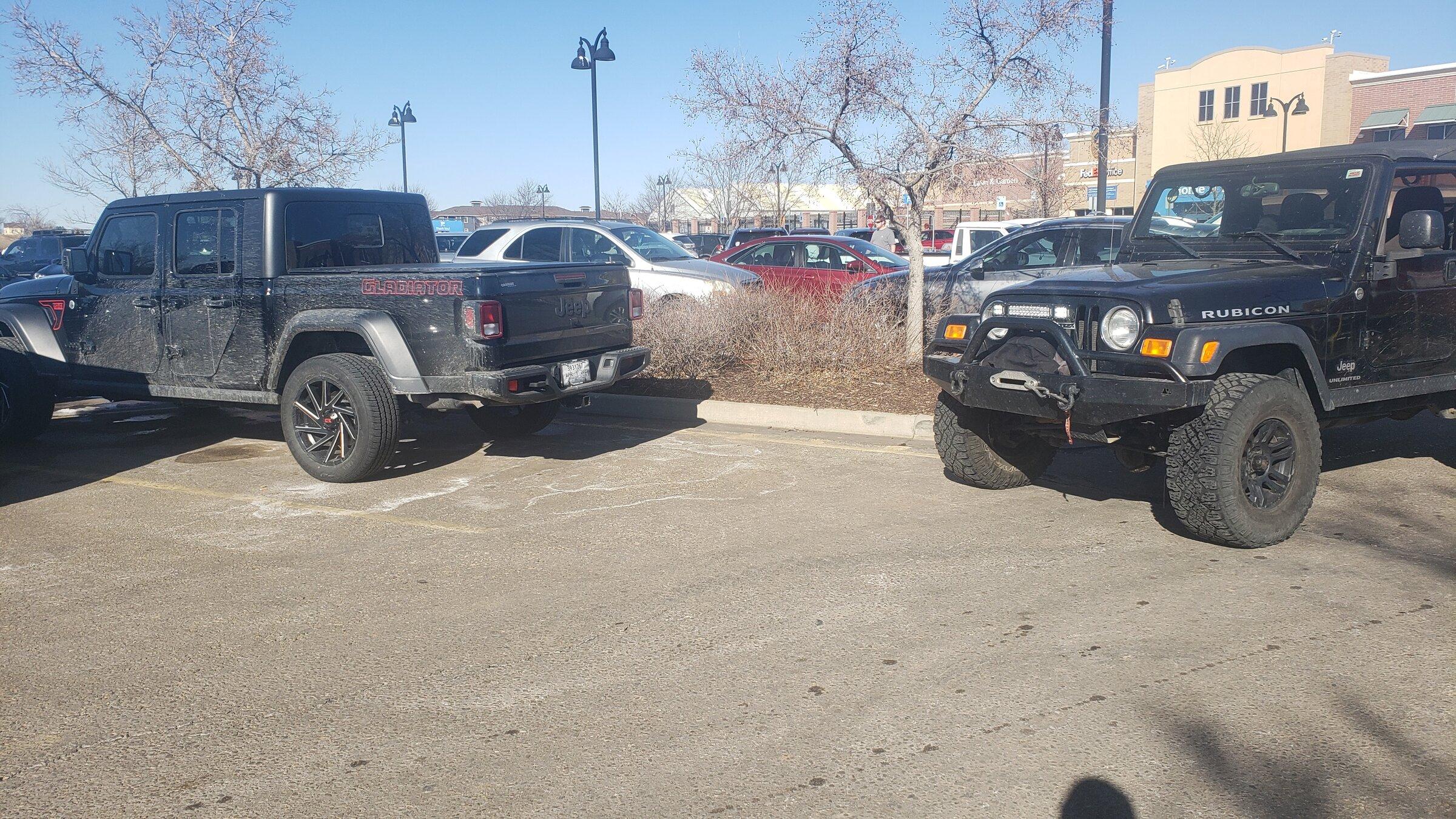 Jeep Gladiator Found JT at Walmart 20220227_145951