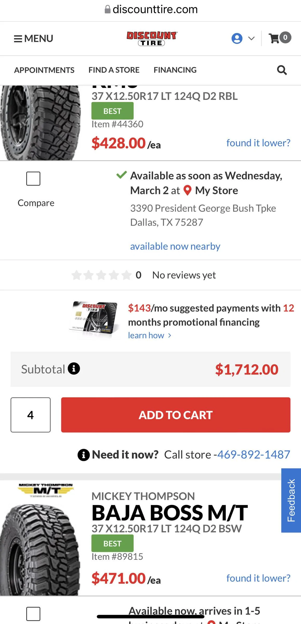 Jeep Gladiator Having trouble finding tires to buy FEA3678C-4D72-4C28-B91B-E520E1DEF49E