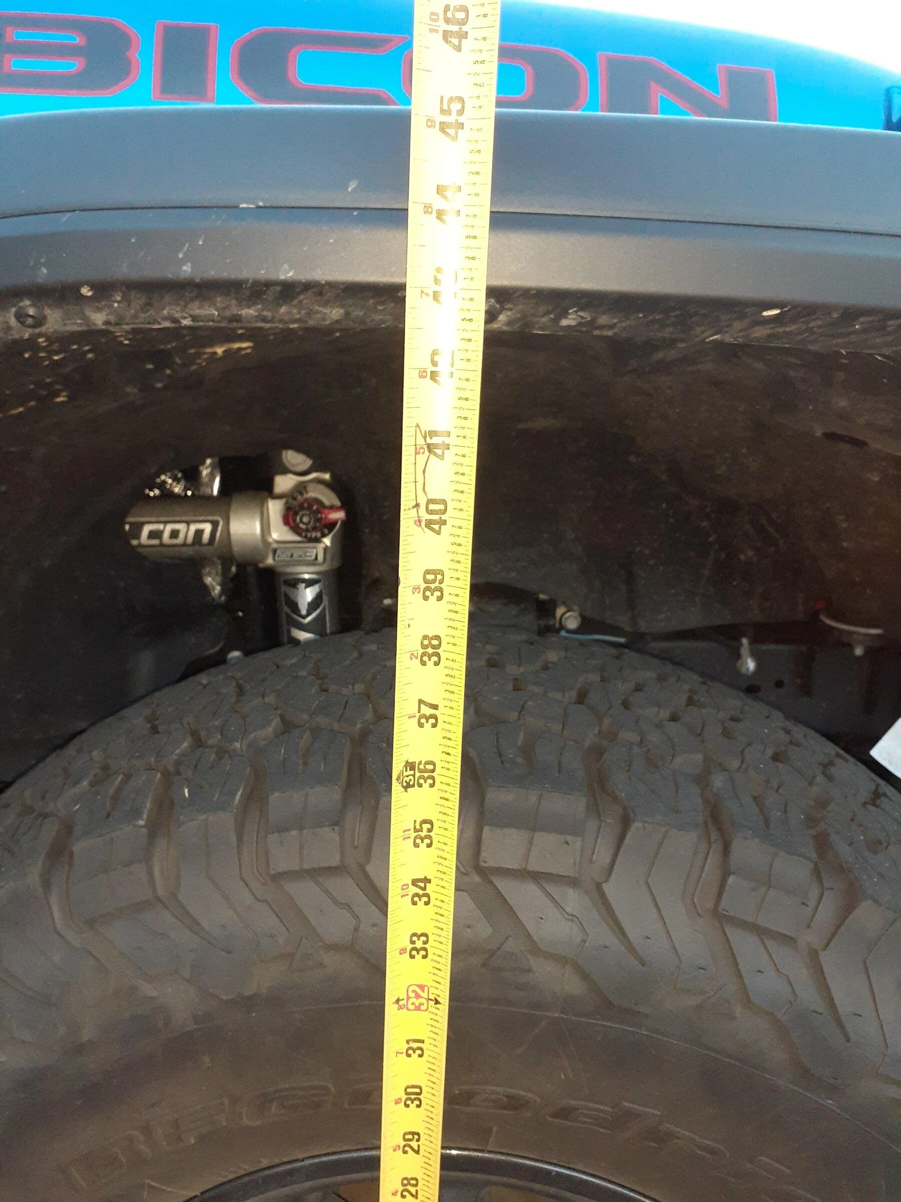 Jeep Gladiator 1” Terra Flex w/o bump stop spacer on EcoD 20220210_180950