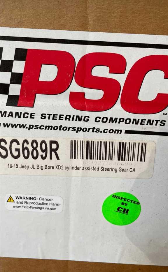 Jeep Gladiator PSC Assist Steering Kit. 3.6L w/Aftermarket Axle - NEW psc1