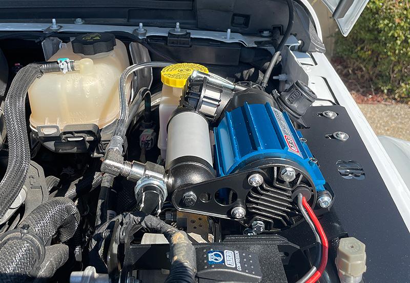Jeep Gladiator New Underhood ARB Single Compressor Mount - 813 Fabrication & Design under-hood-single-compressor-pressure-switch3