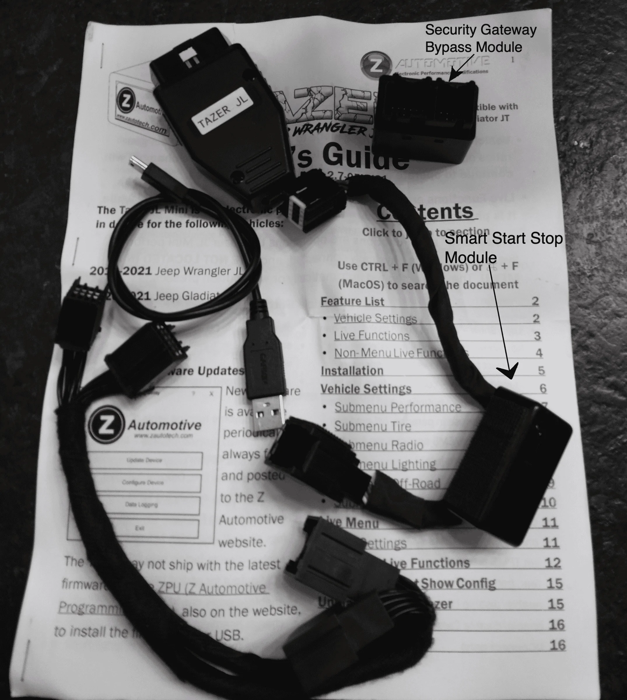 Jeep Gladiator Z Automotive Taser JL (Unmarried) & Smart Start Stop Module $210 20220306_090705