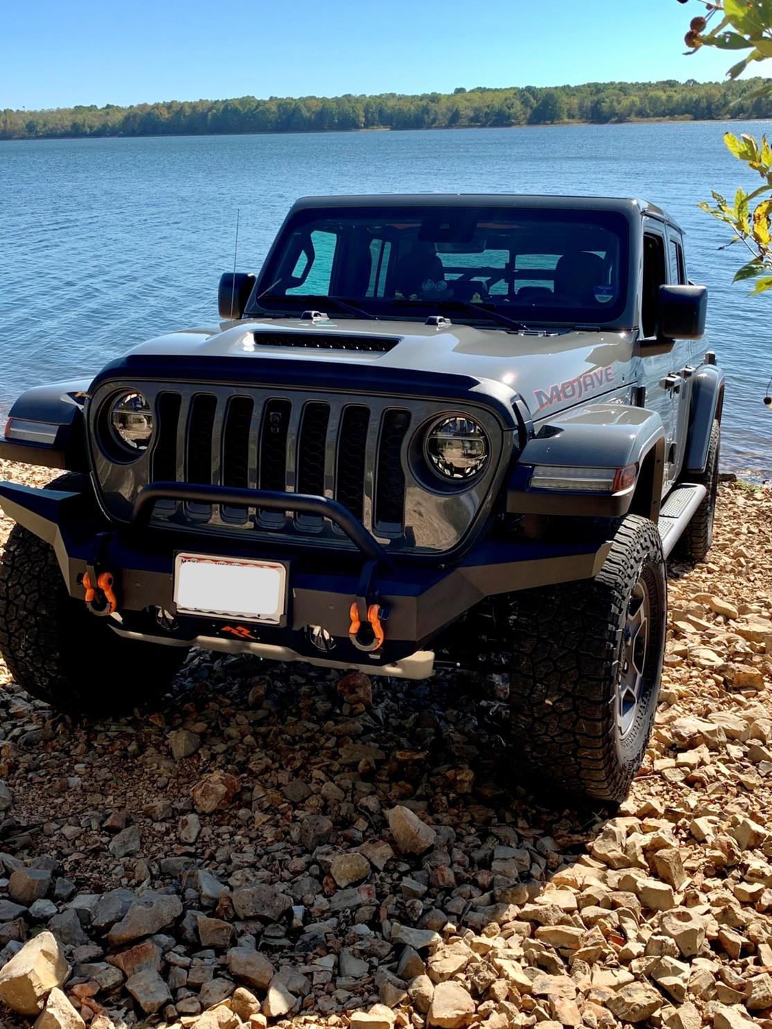 Jeep Gladiator Rugged Ridge HD full width front bumper feedback? Mojave_Fellow Lake_2