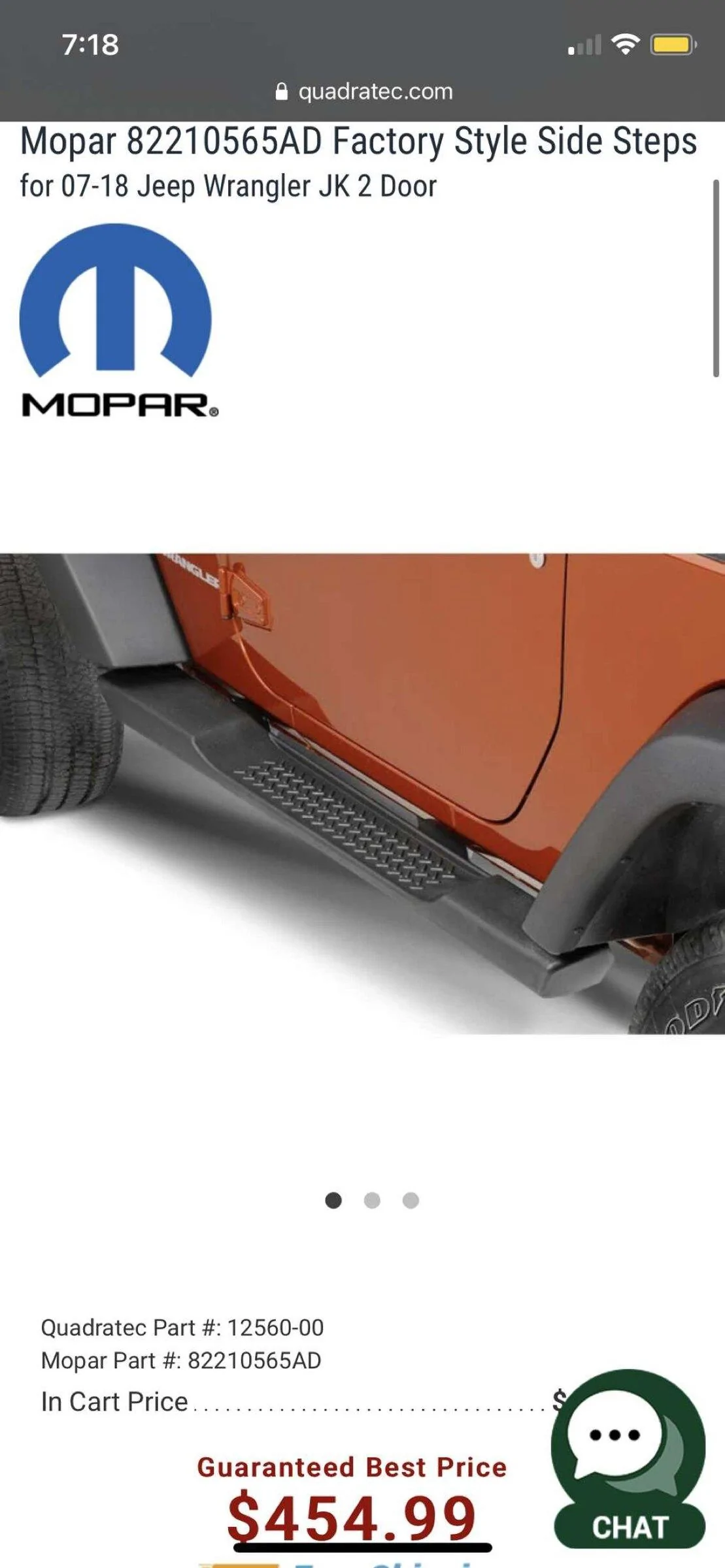 Jeep Gladiator JK Mopar running boards 2-Door 2EAF5702-D6B6-4A54-892E-5279225B3372
