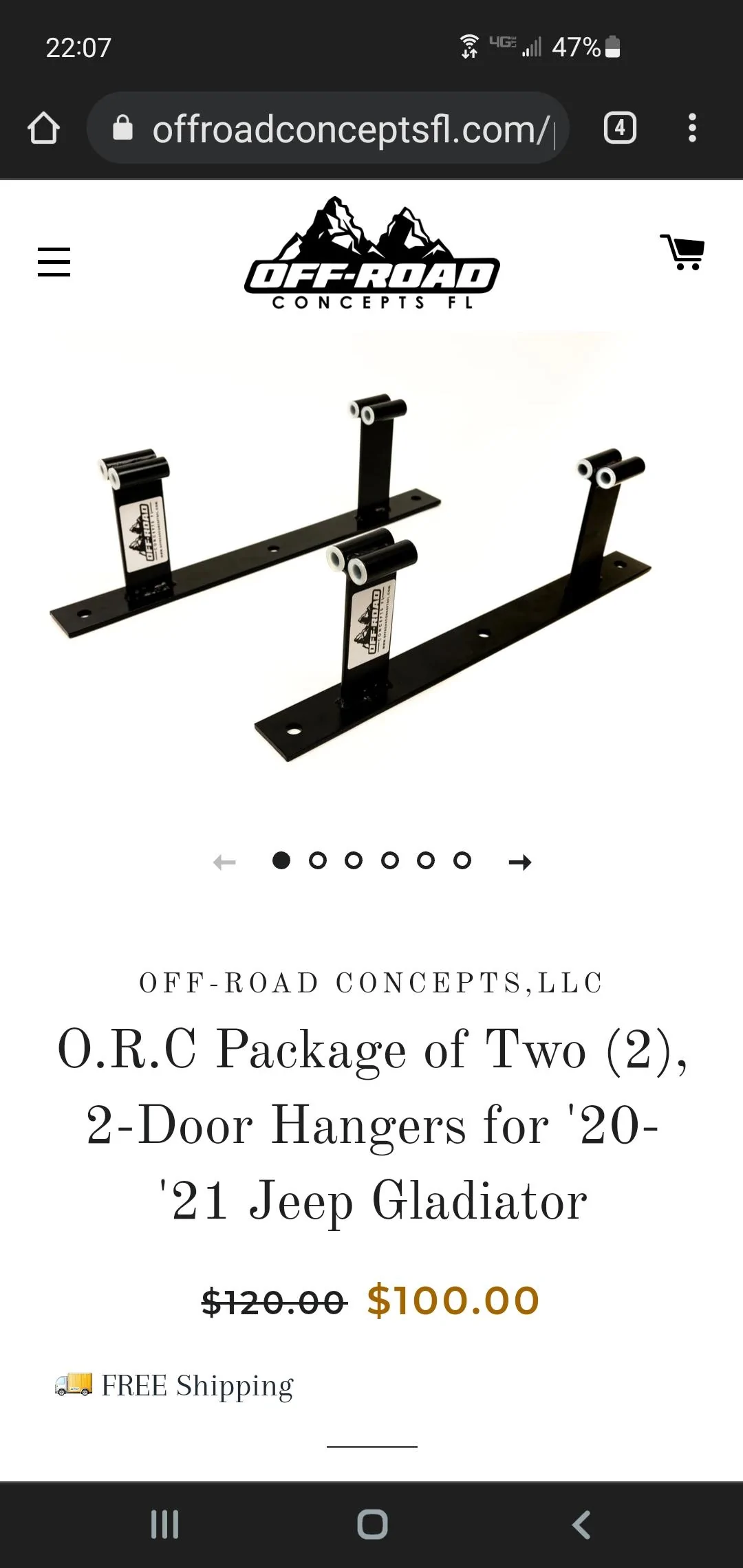 Jeep Gladiator Door racks... Screenshot_20220308-220703_Chrom
