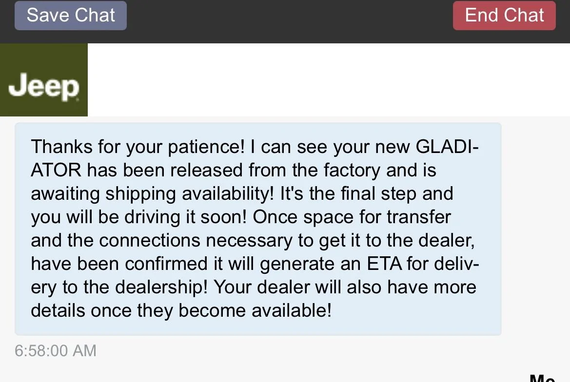 Jeep Gladiator Gladiator Window Sticker and Build Sheet Order Tracking E00460E2-3A87-471E-A172-4D8743DD7493