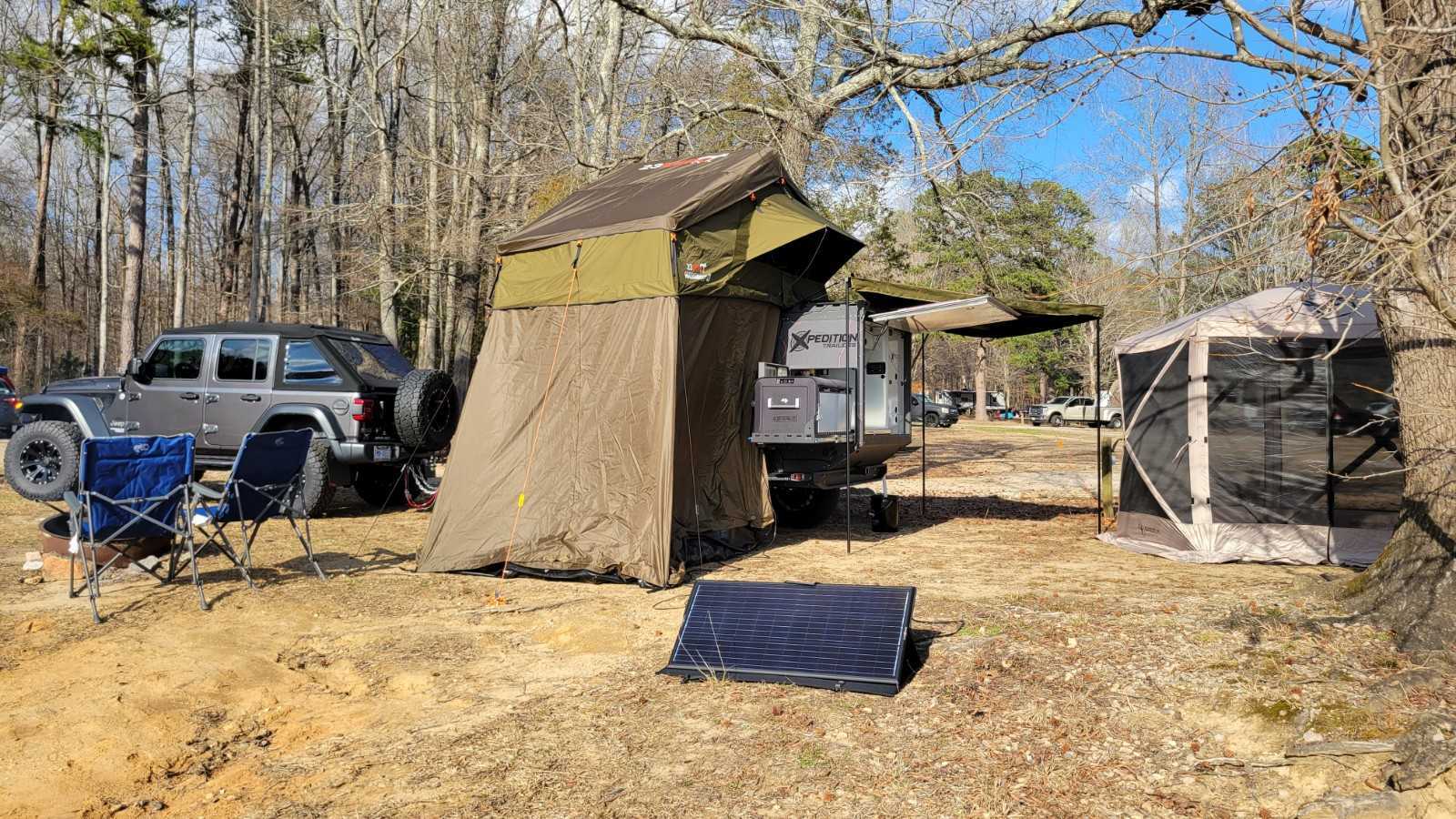Jeep Gladiator Sharing some pics of my Xpedition Voyager overland trailer build 20220305_154739