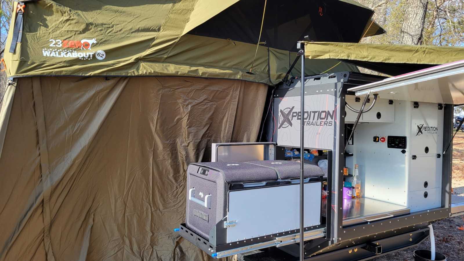 Jeep Gladiator Sharing some pics of my Xpedition Voyager overland trailer build 20220305_155120