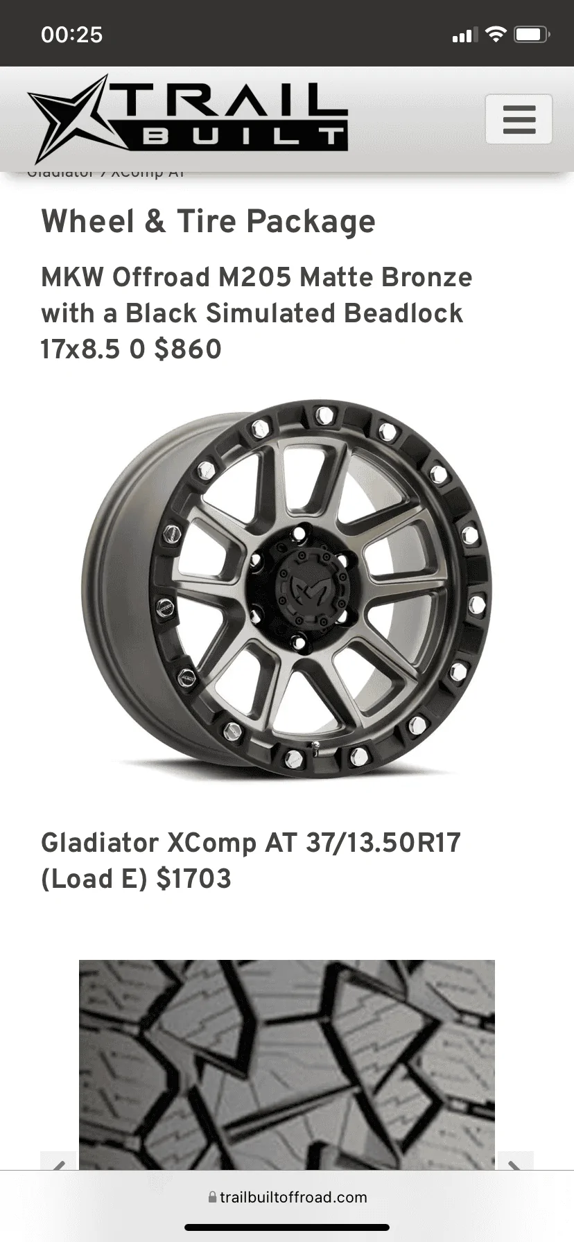 Jeep Gladiator For those of you running 37s 27C109E4-2FC5-4868-9E03-8D37D8C91BFE
