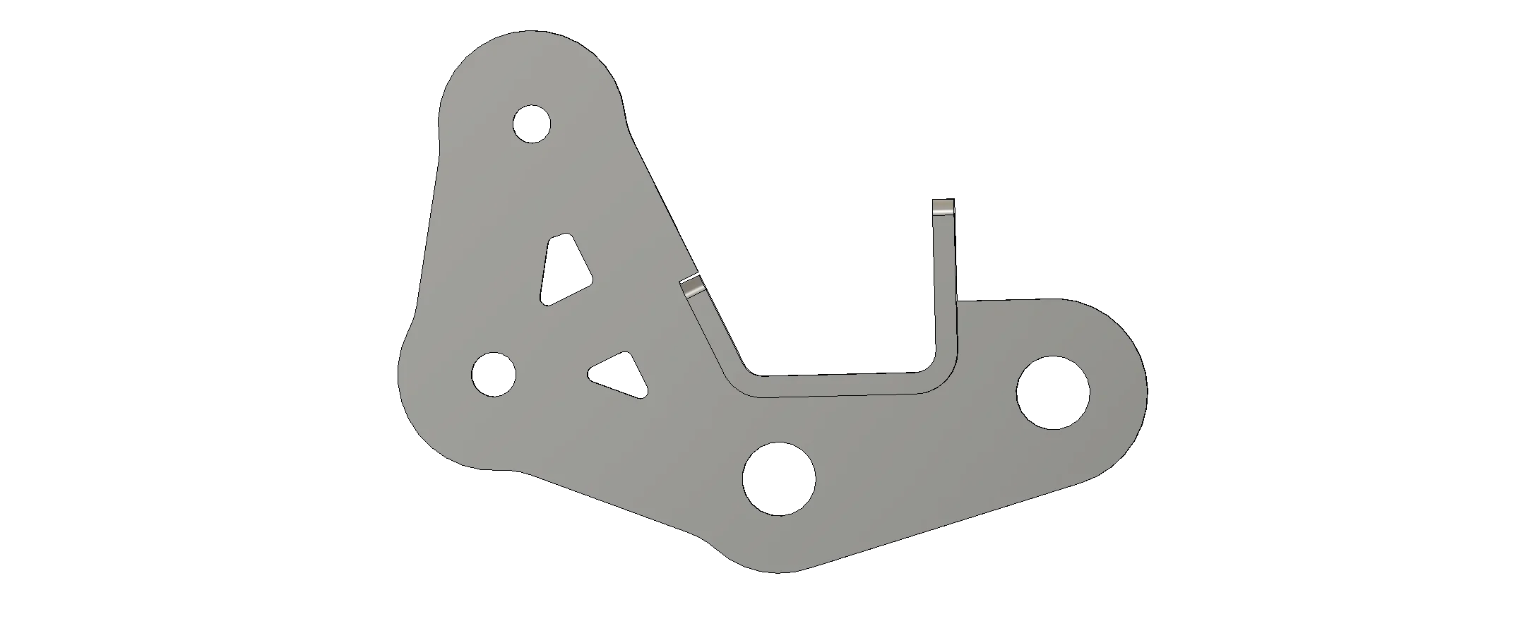 Jeep Gladiator AEV RX front bumper flat tow solution! JEEP TOW BAR BRACKET v7 - PASSENGER v2