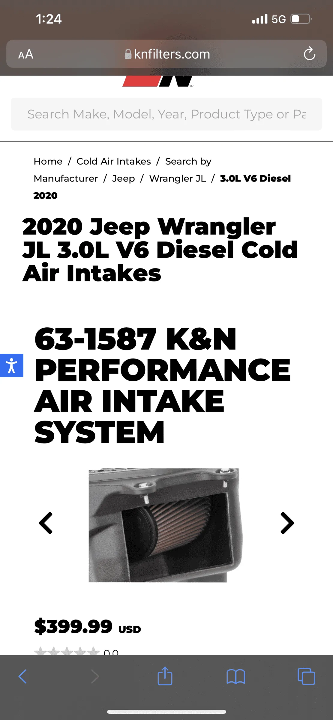 Jeep Gladiator K&N cold air intake 2C3132D6-35EE-4788-937C-72B55032A2C2