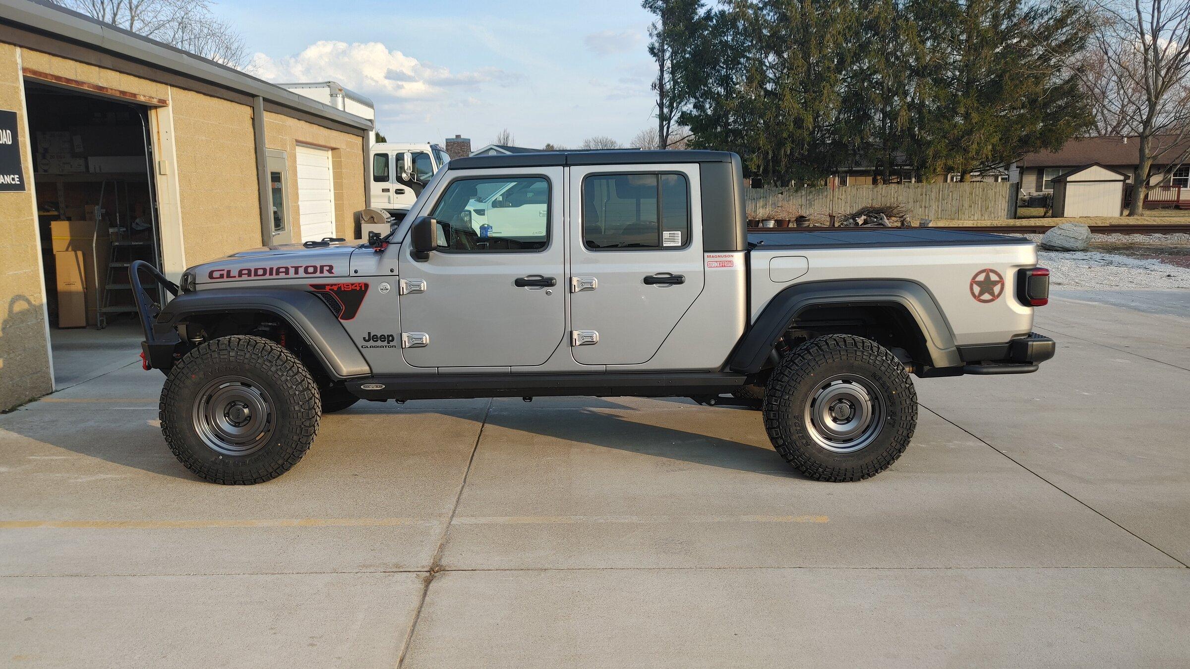 Jeep Gladiator Went from 20s 12.5s to 17s 10.5s. added like 50 HP and caddy ride. 0317221806_HDR